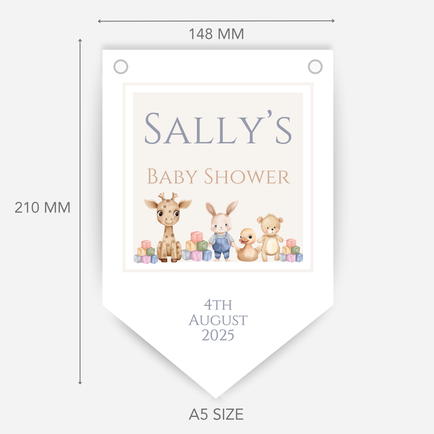 Cute Nursery Toys Baby Shower Bunting - B134