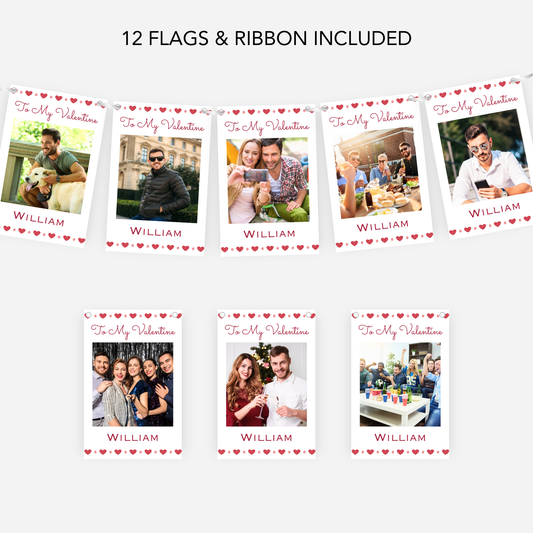 Valentine Photo Bunting - S184V
