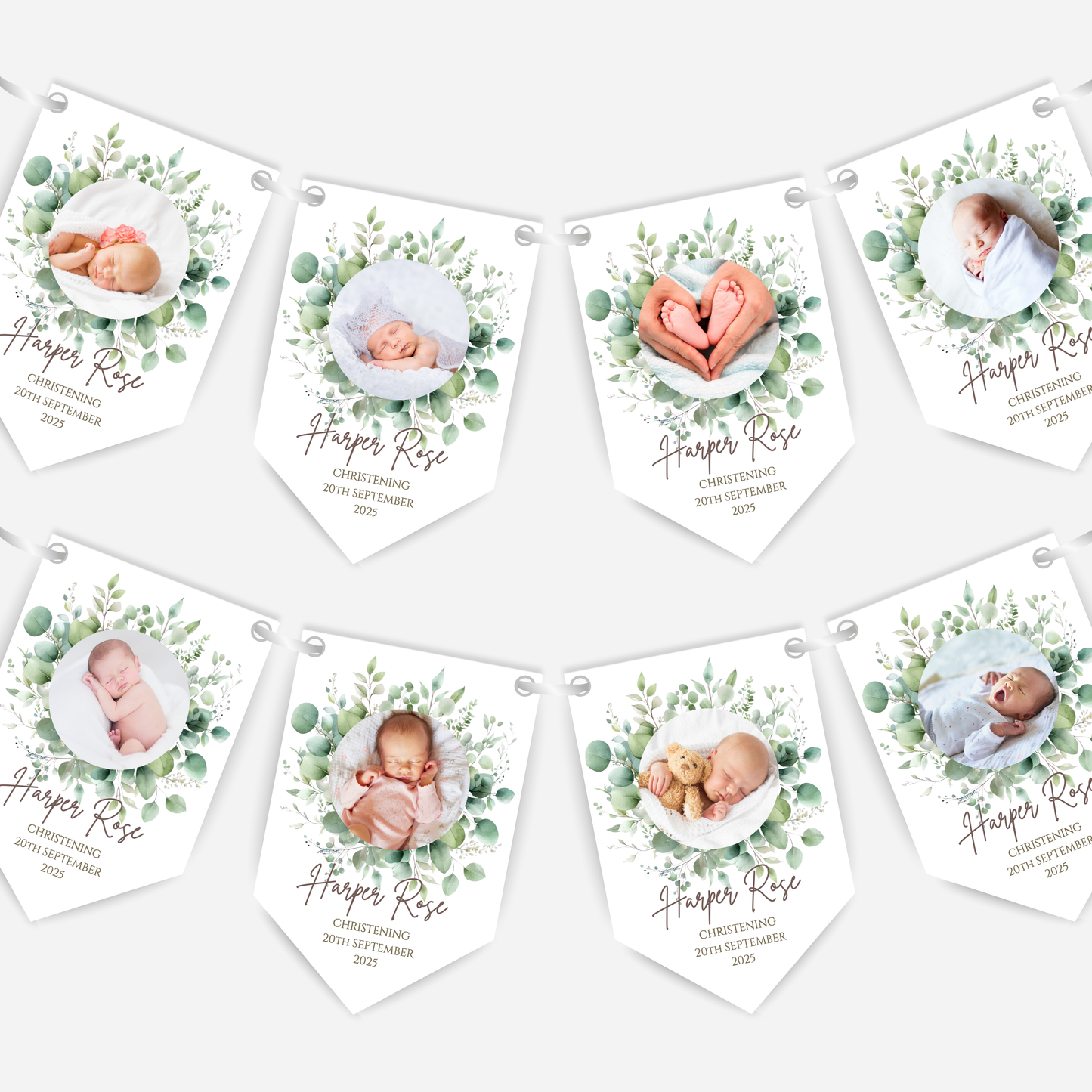 Christening or Baptism Photo Bunting - B176