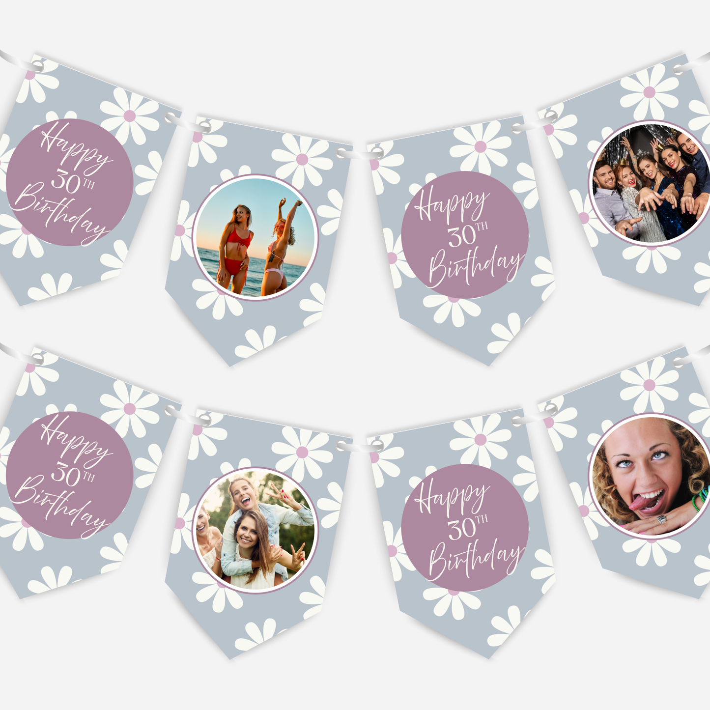 Daisy Birthday Photo Bunting - B132