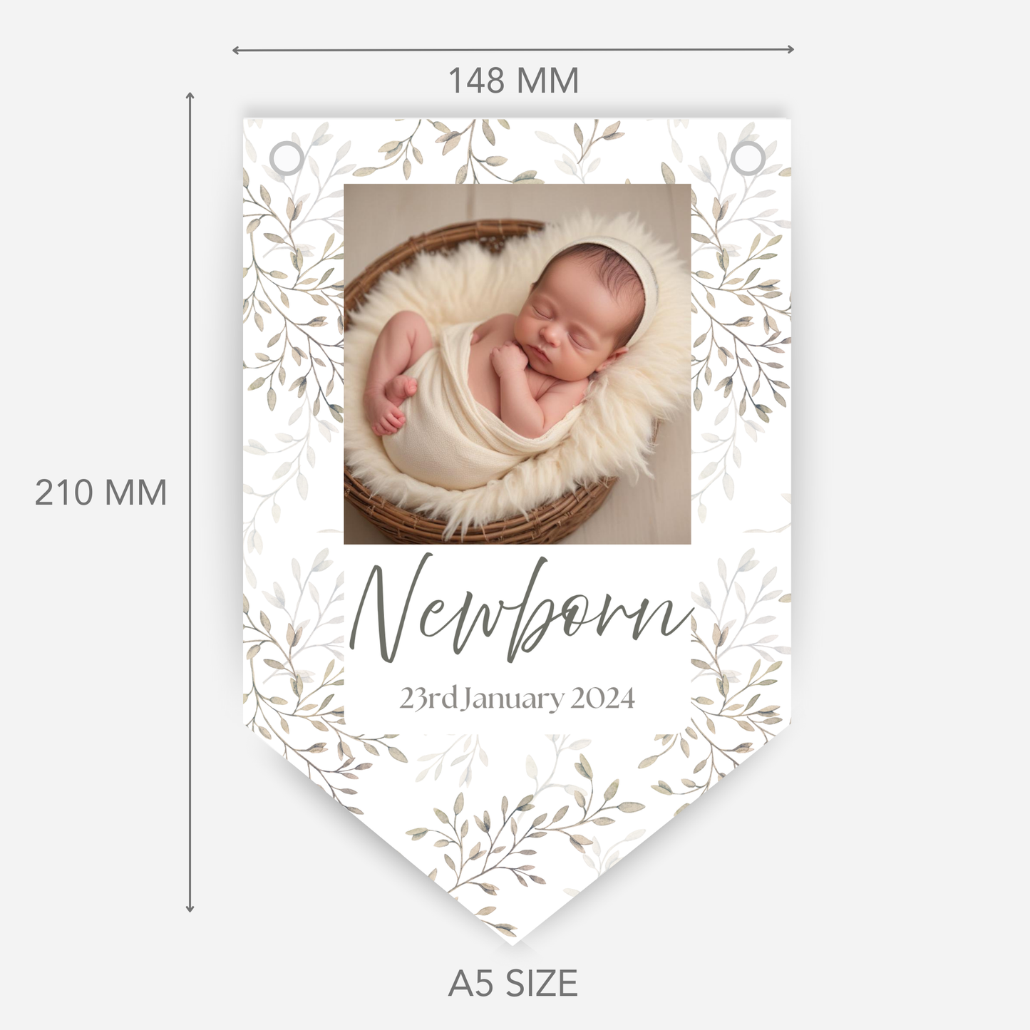 Newborn to 12 Months Milestone Bunting - 1st Birthday - B131