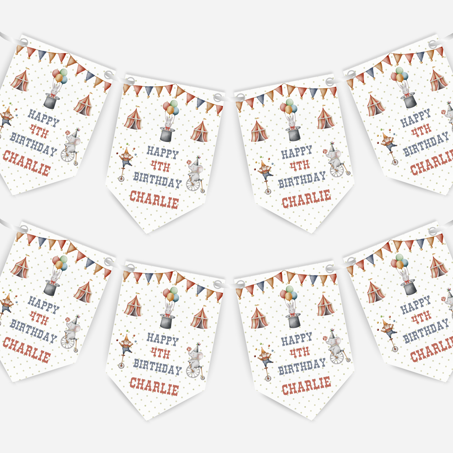 Fun Circus Theme Bunting - B111