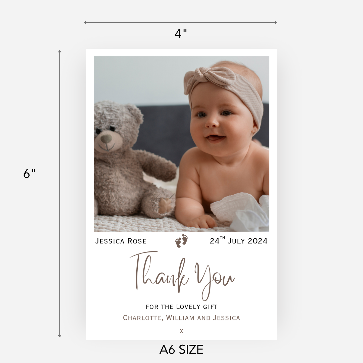 New Baby Thank You Cards (Pack of 10) - T04