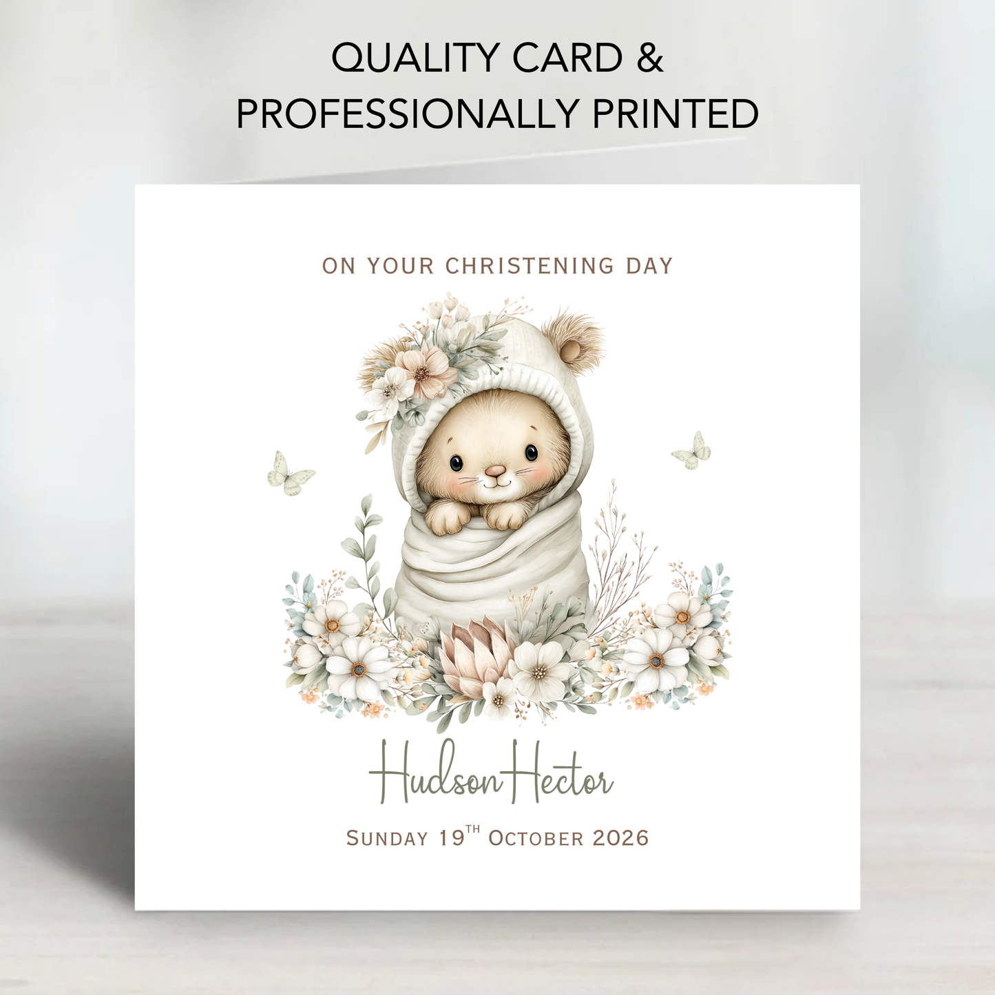 Christening or Baptism Neutral Cute Design - C851