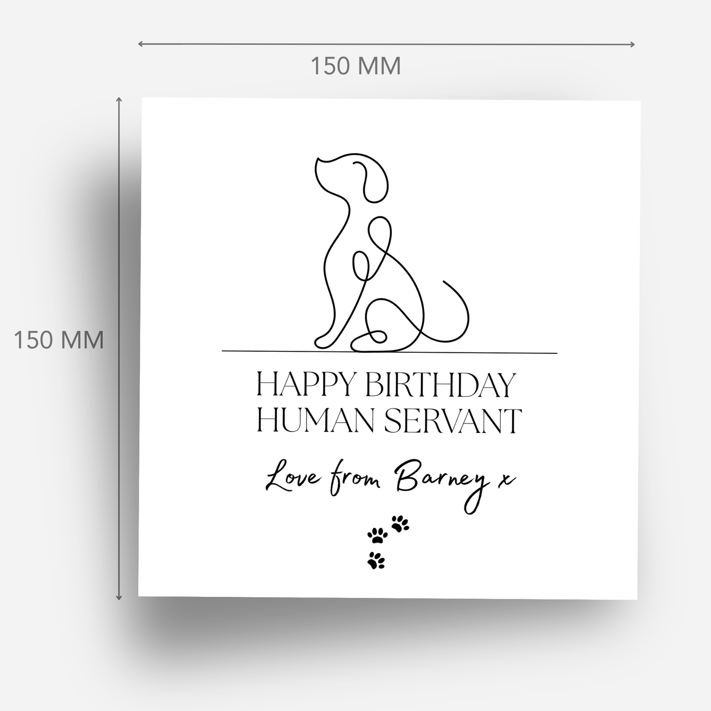 Birthday Card from the Dog - C509