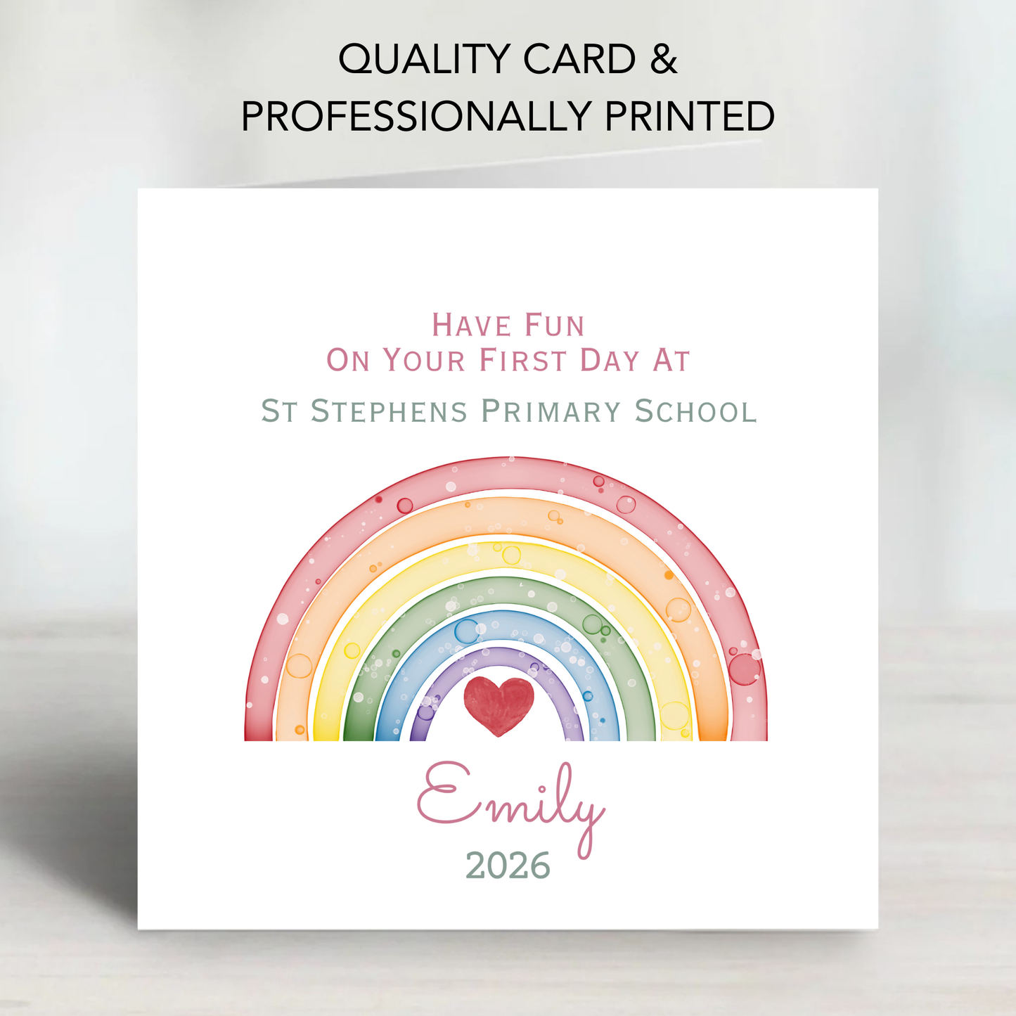 First or Last Day of School Card - C205