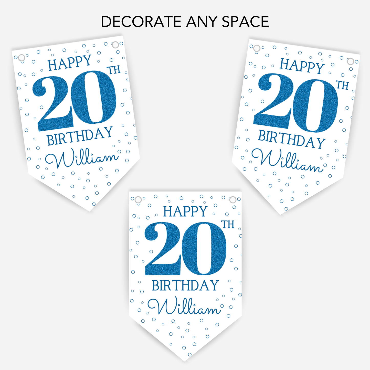 Birthday Bunting - Any Age - B243
