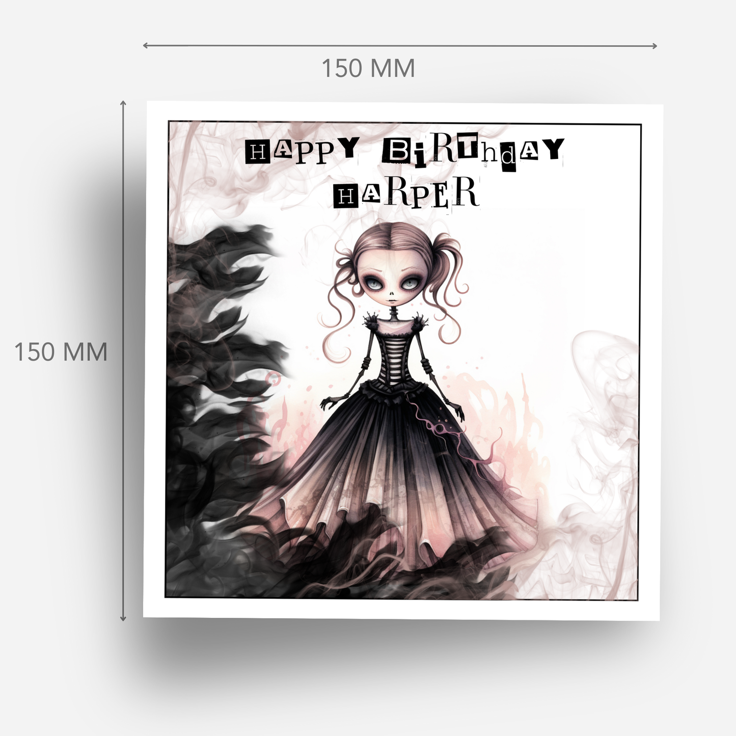 Alternative Gothic Style Birthday Card - C521