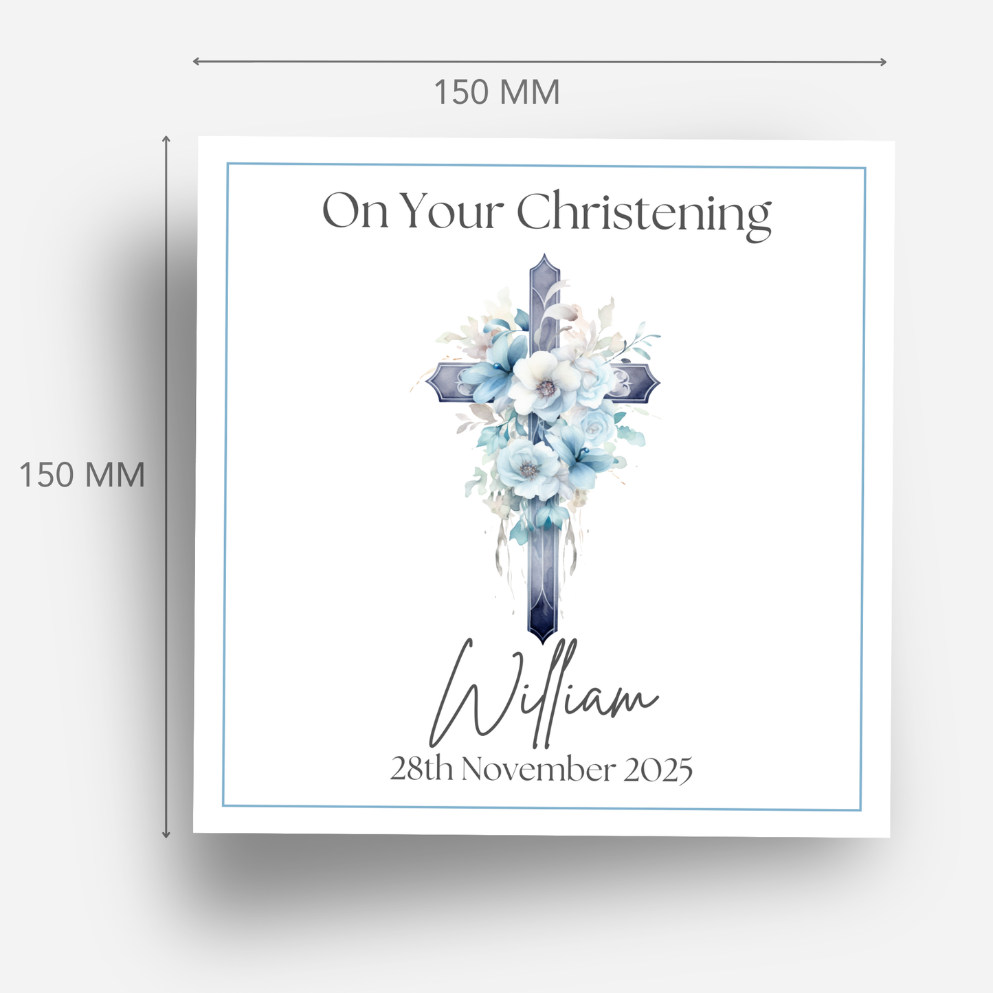 Christening & Baptism Personalised Card - C517