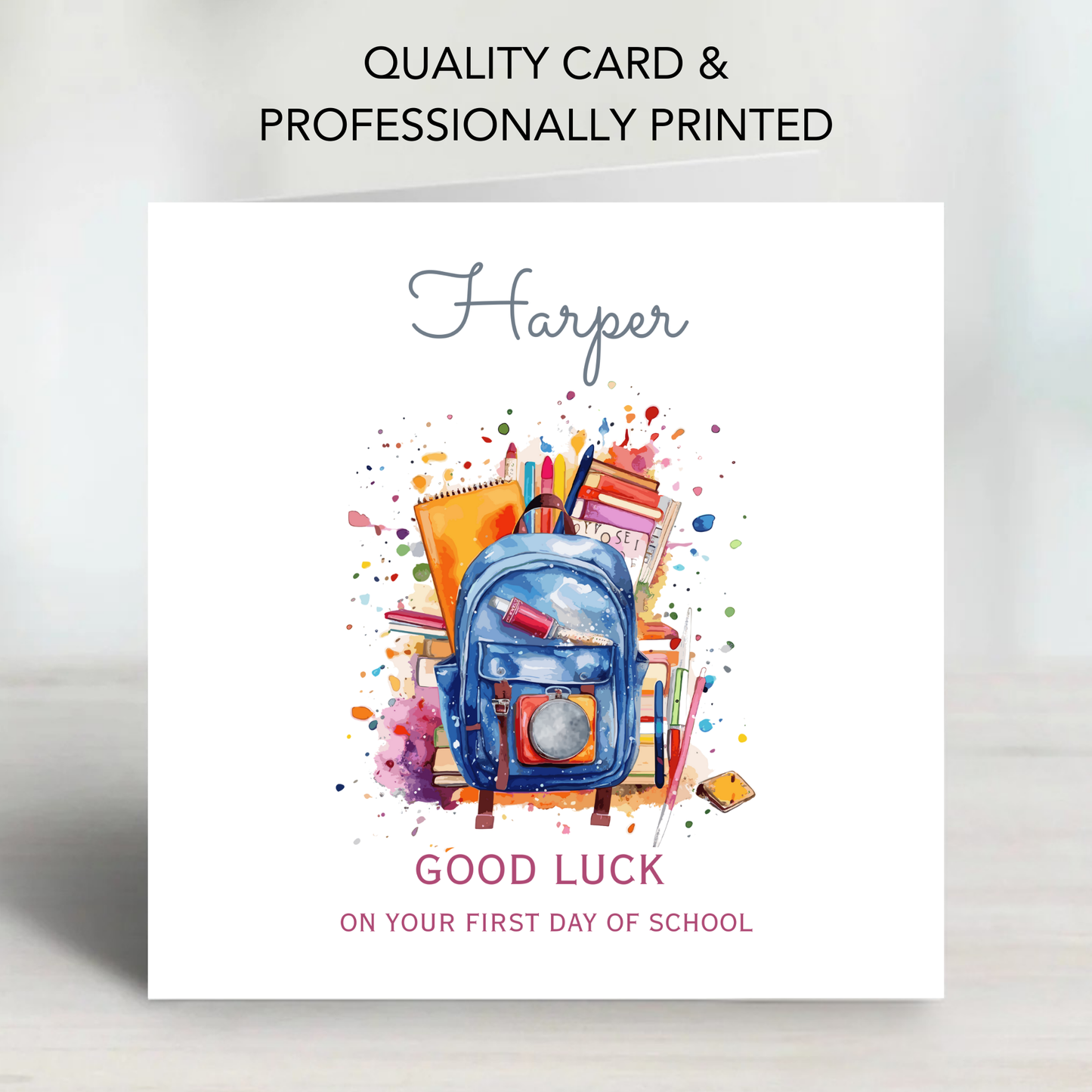 First or Last Day of School Card - C201