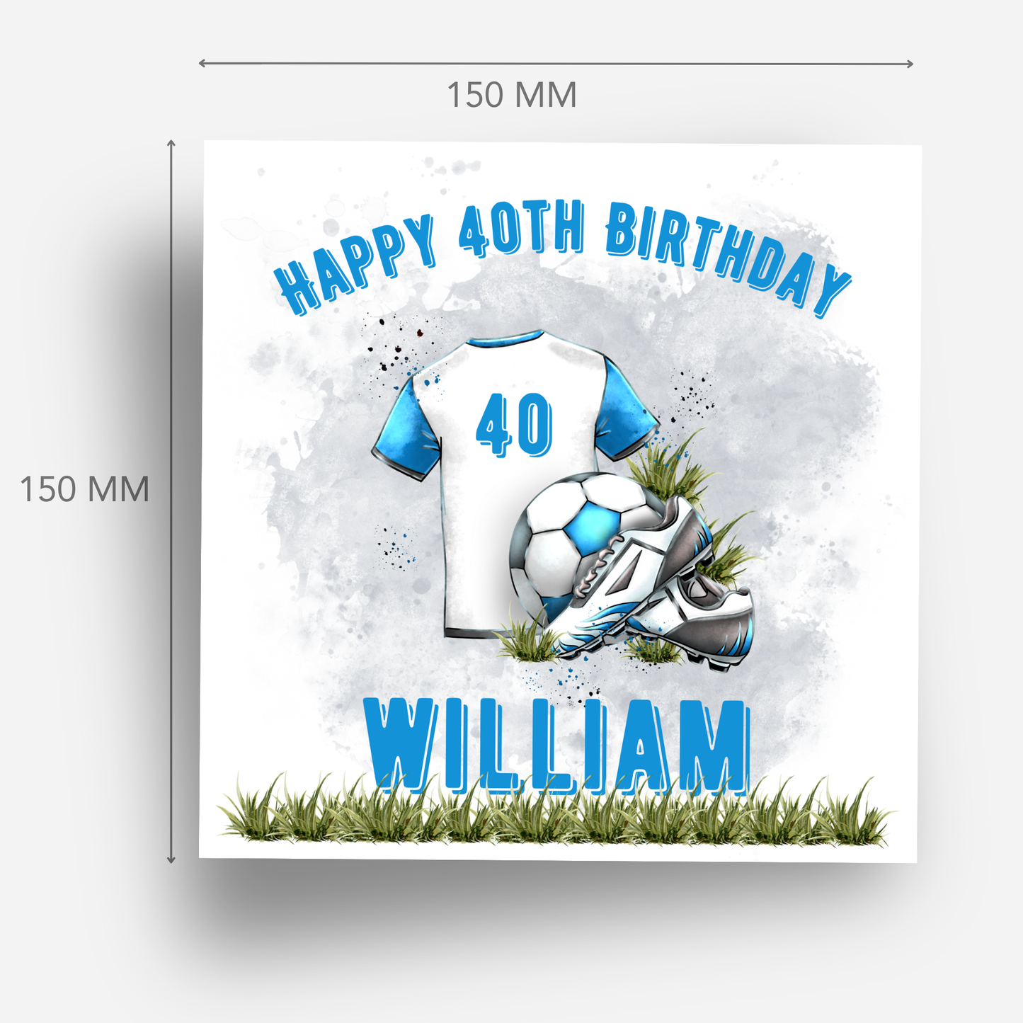 Football Themed Birthday Card - C132