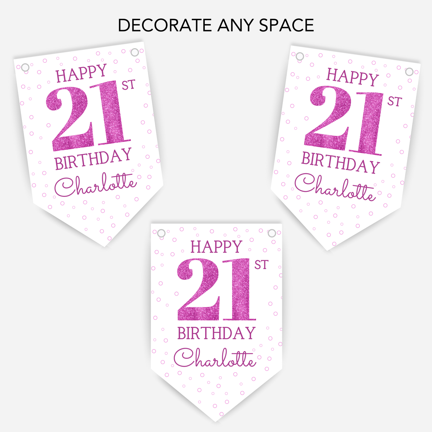 Birthday Bunting - Any Age - B244