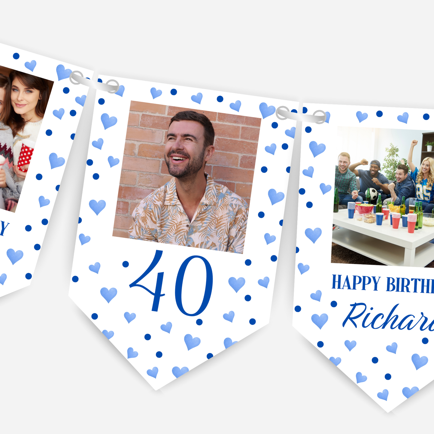 Personalised Photo Bunting Party Decoration - B283