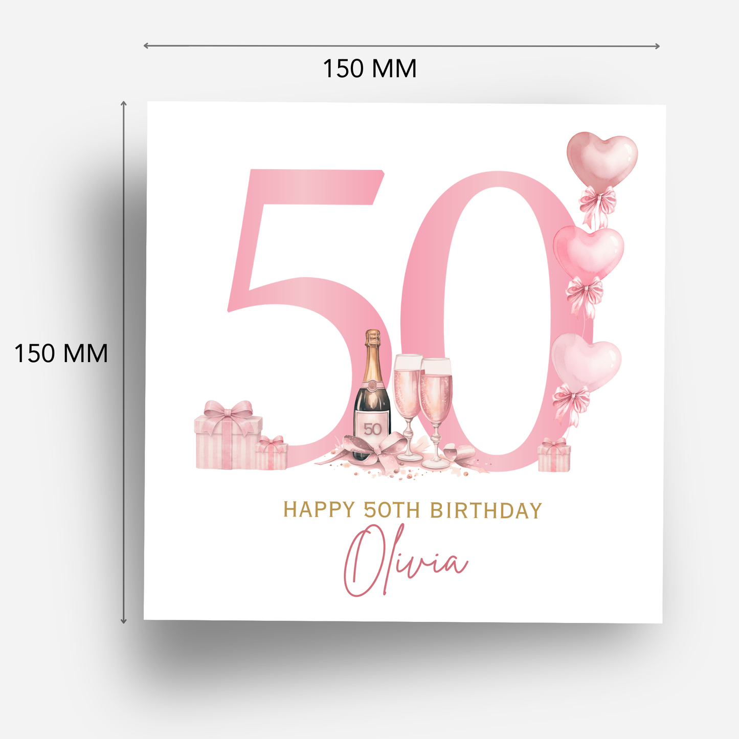 50th Birthday Card - C857