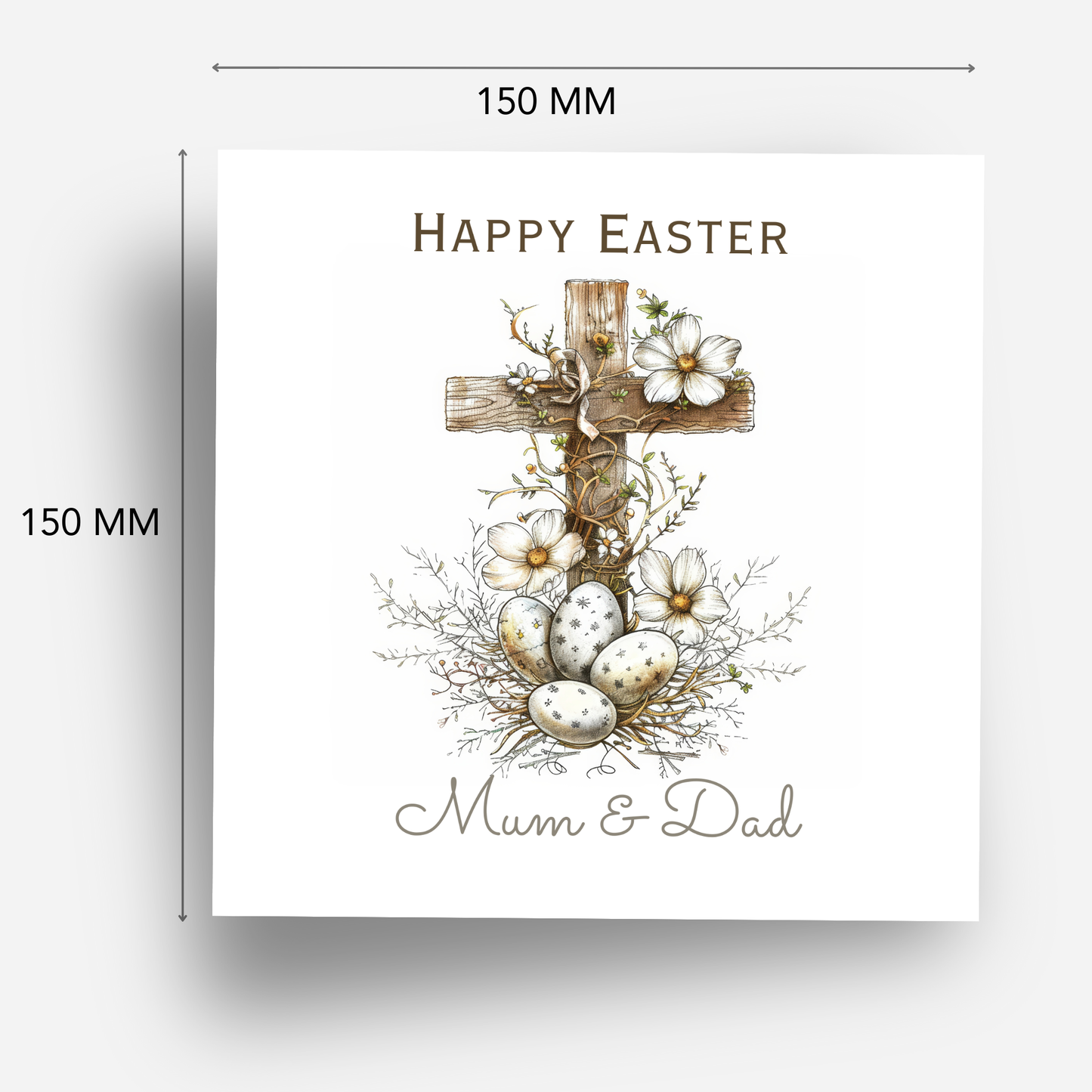Easter Card With A Religious Theme - C837
