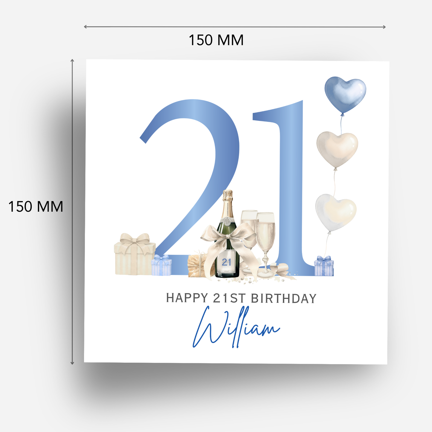 21st Birthday Card - C858