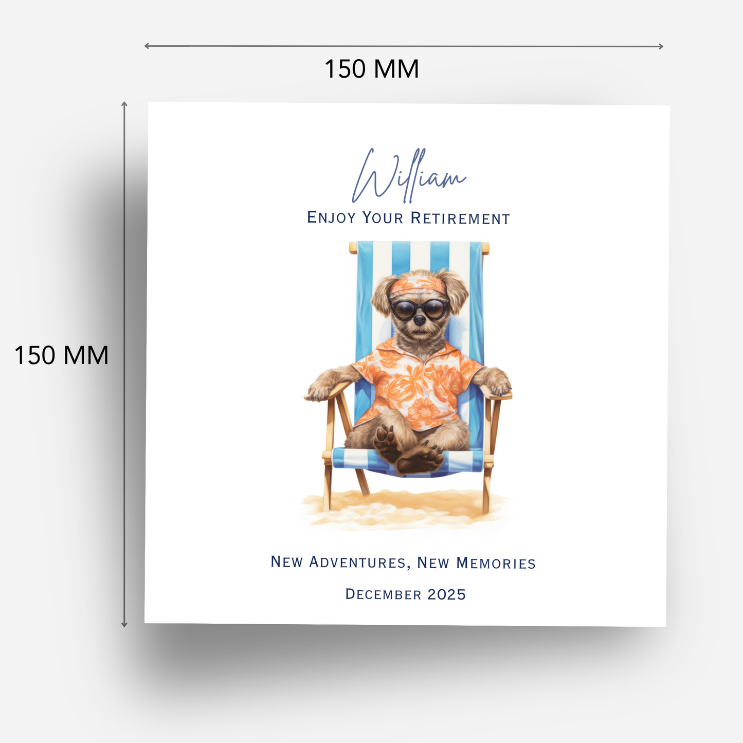 Cool Dog Retirement Card - C658