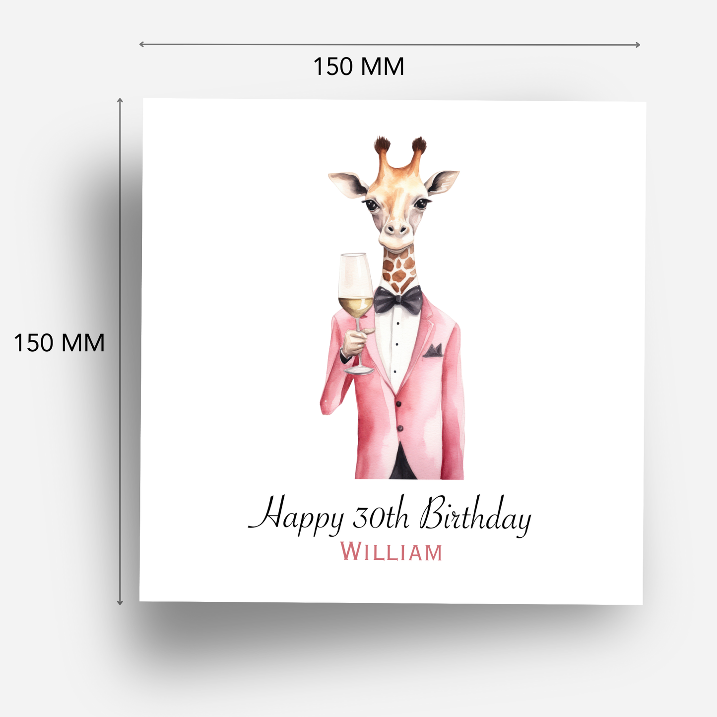 Fun Giraffe Card - C618