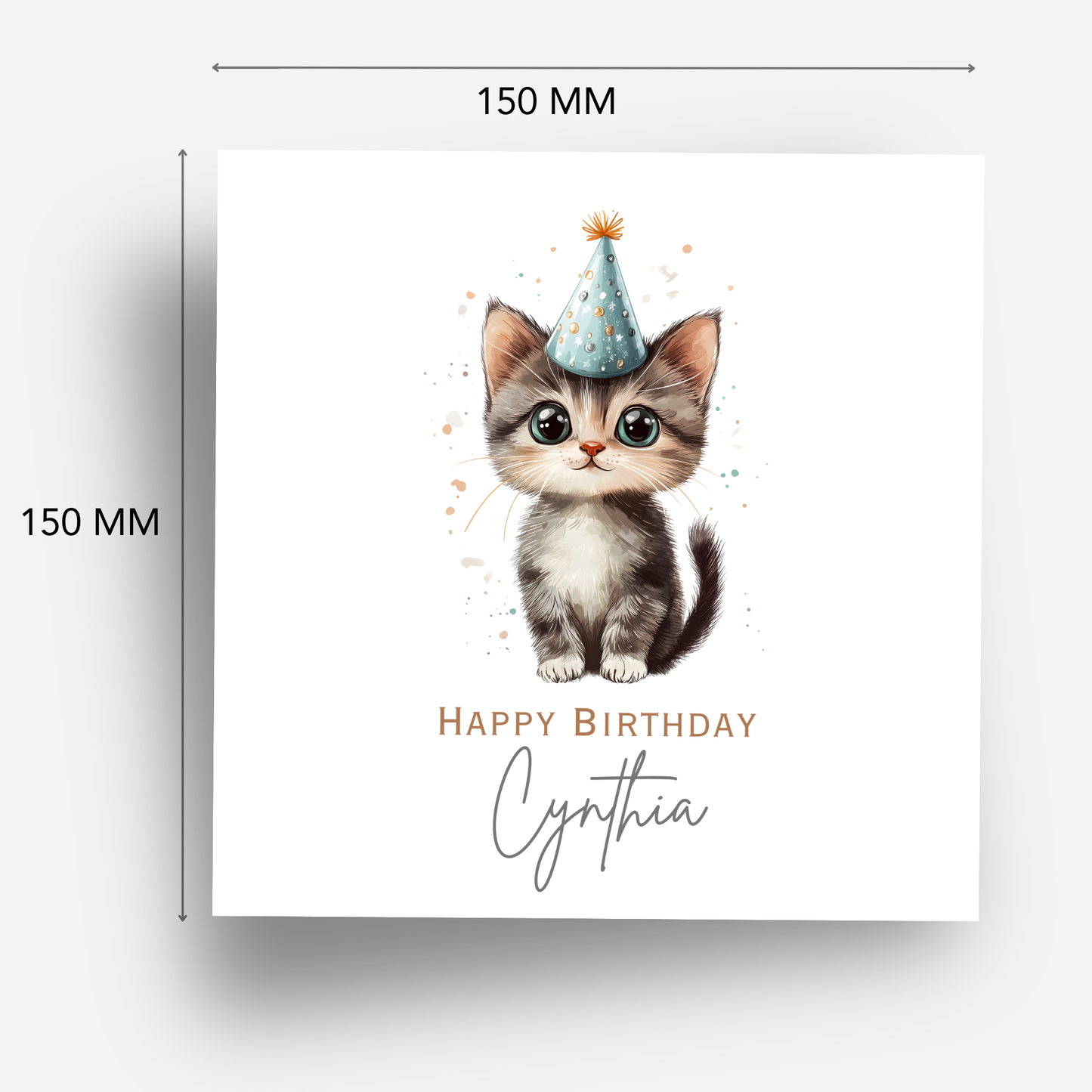 Cute Kitten Birthday Card - C551