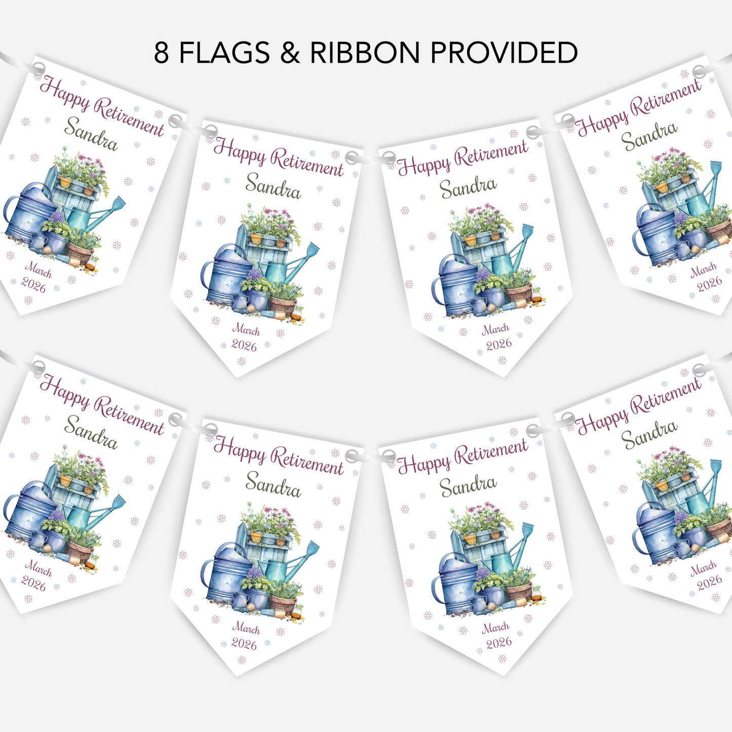 Retirement or any occasion bunting - B258