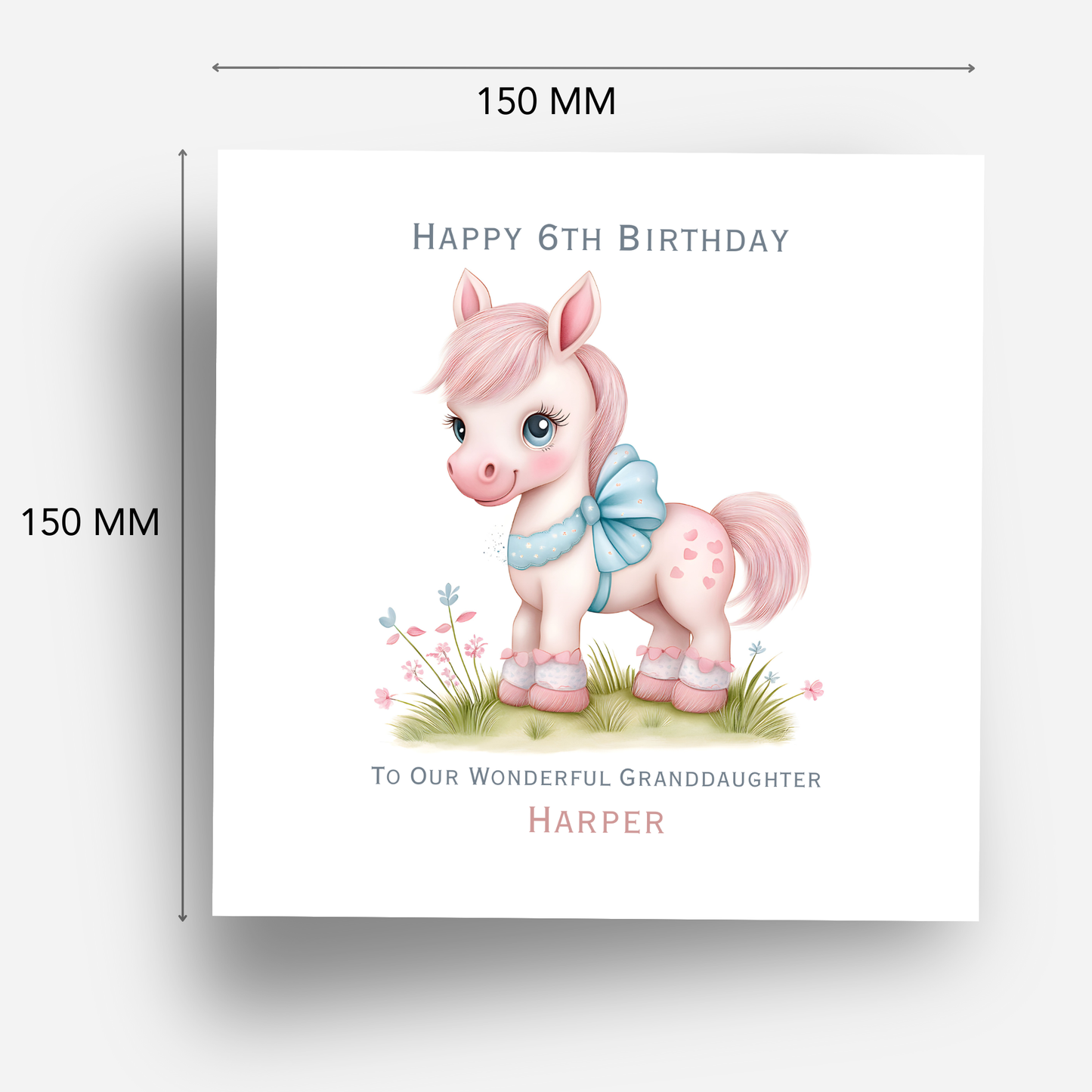 Cute Pony Birthday Card - C587