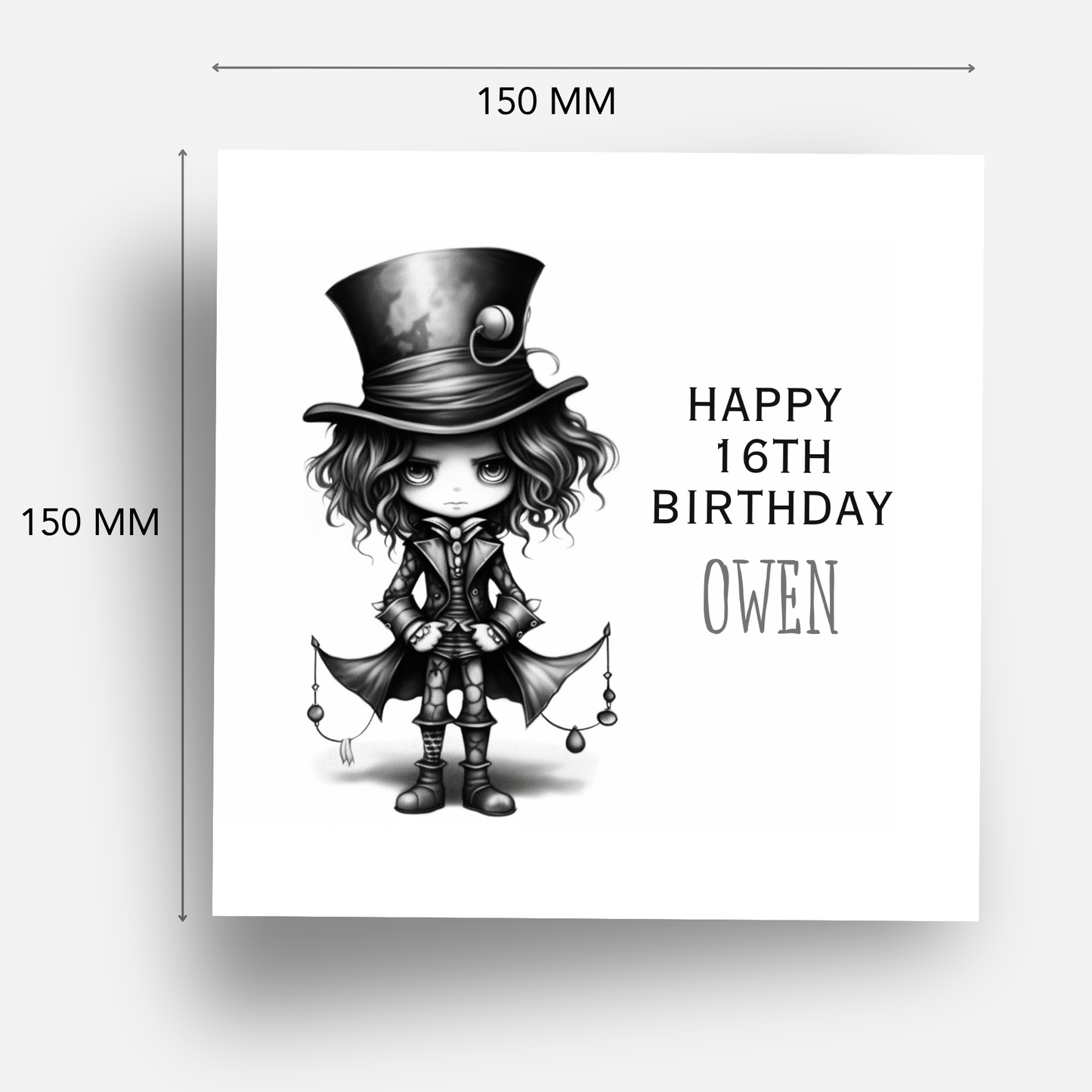 Creepy Cute Boy Art - C638