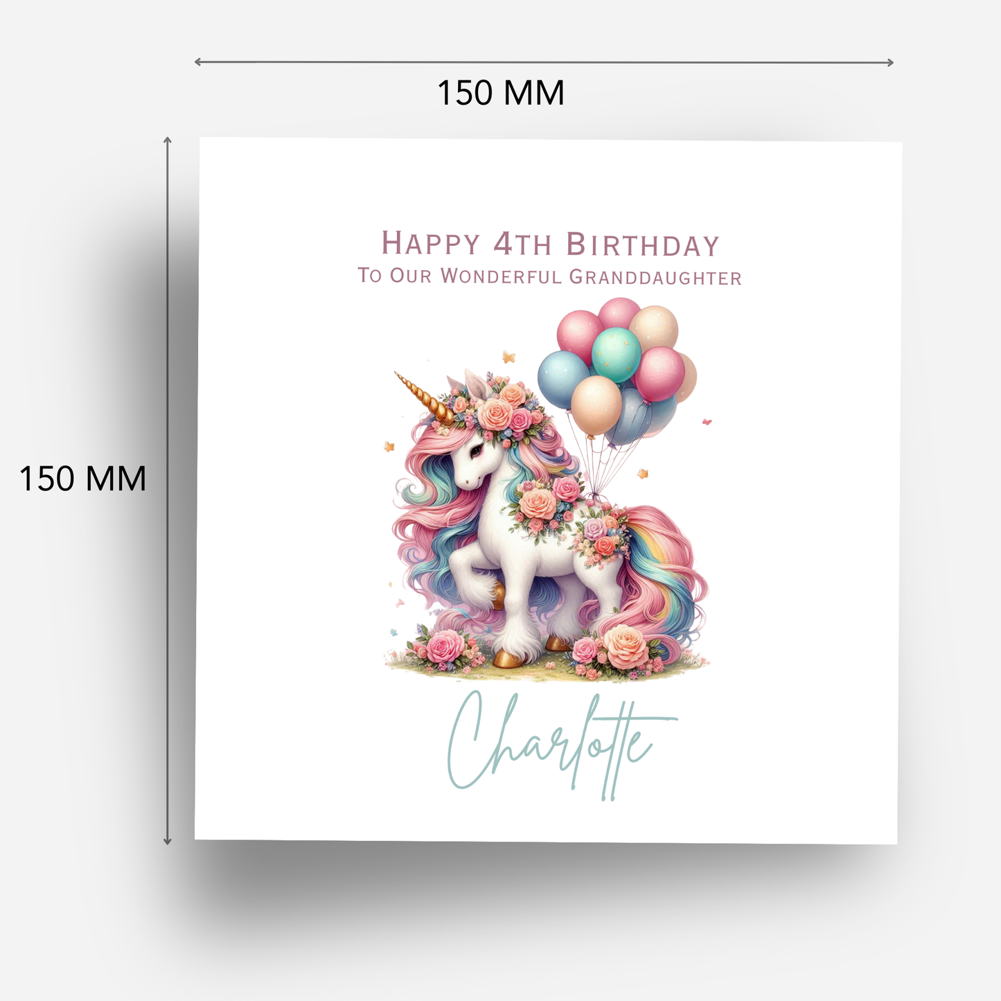 Unicorn Birthday Card - C607