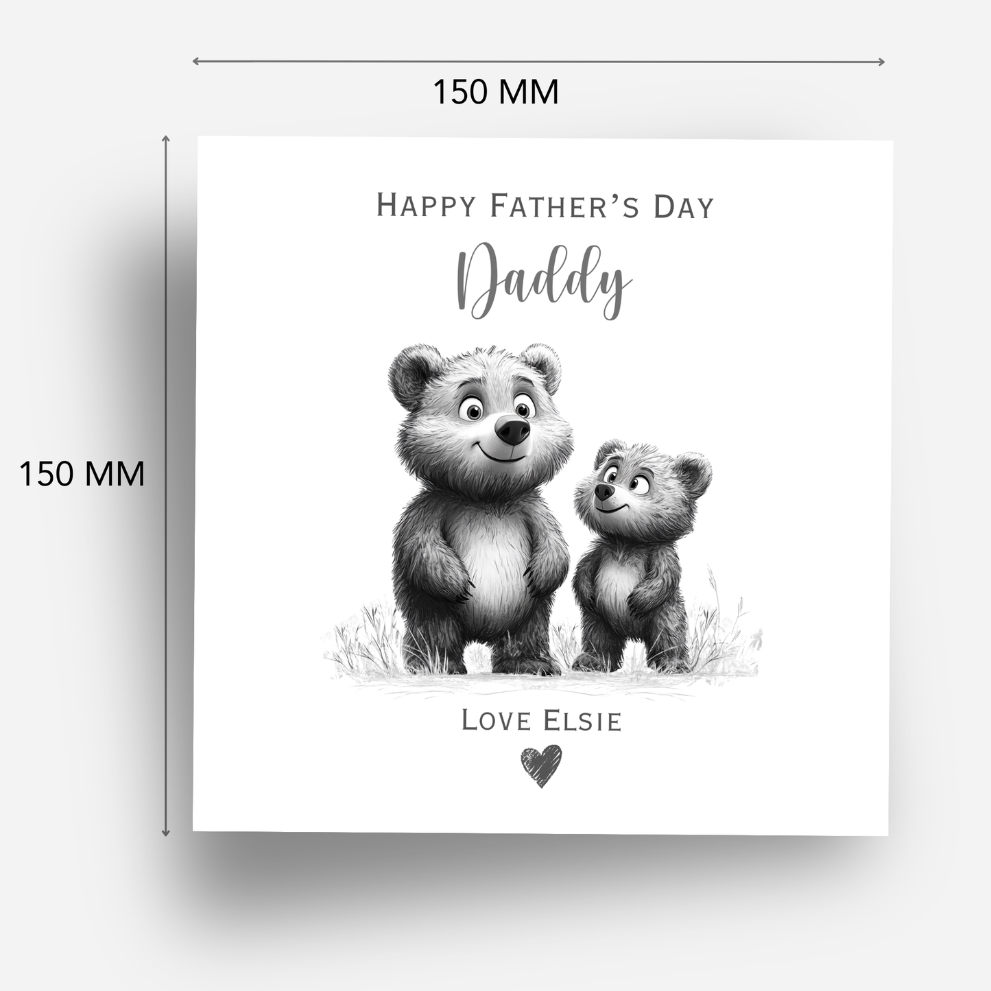 Fathers Day Card - Cute Teddy Design - C788