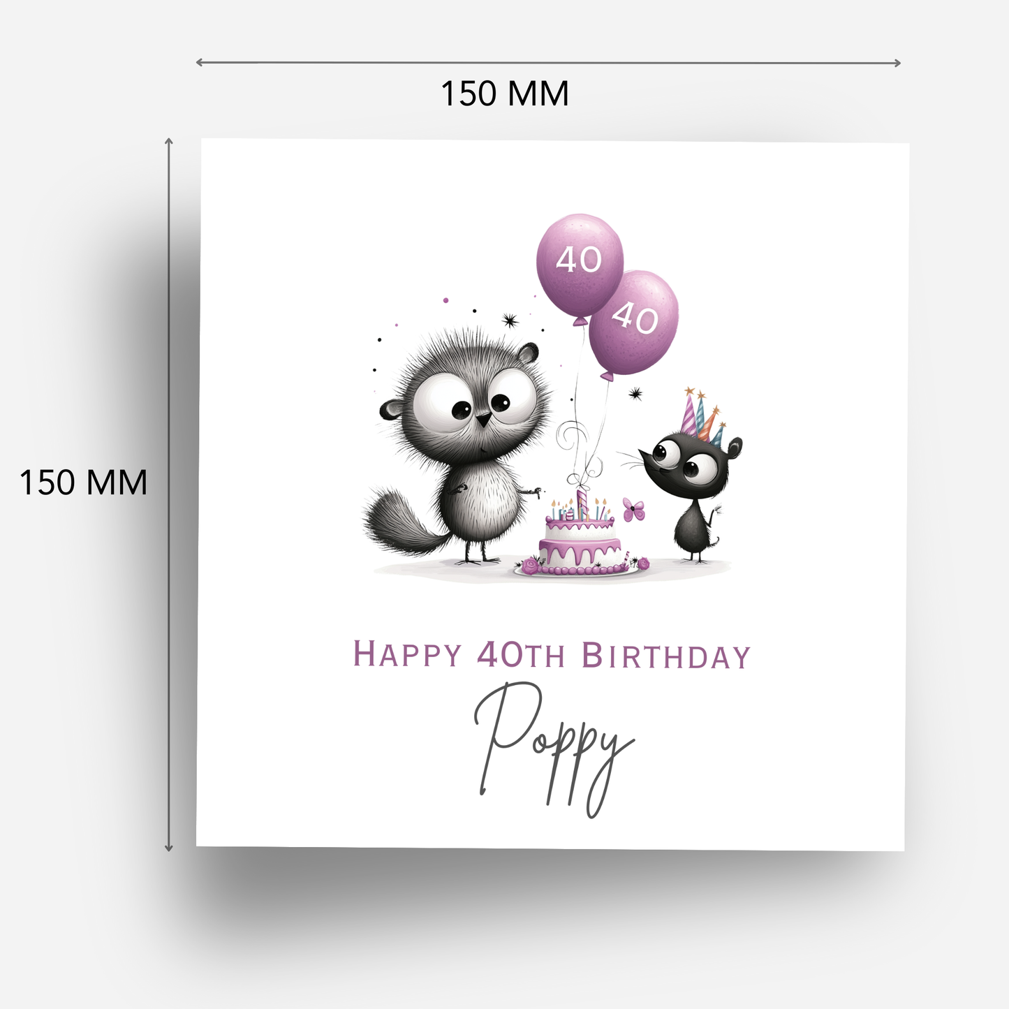 Quirky Animal Birthday Card - C562