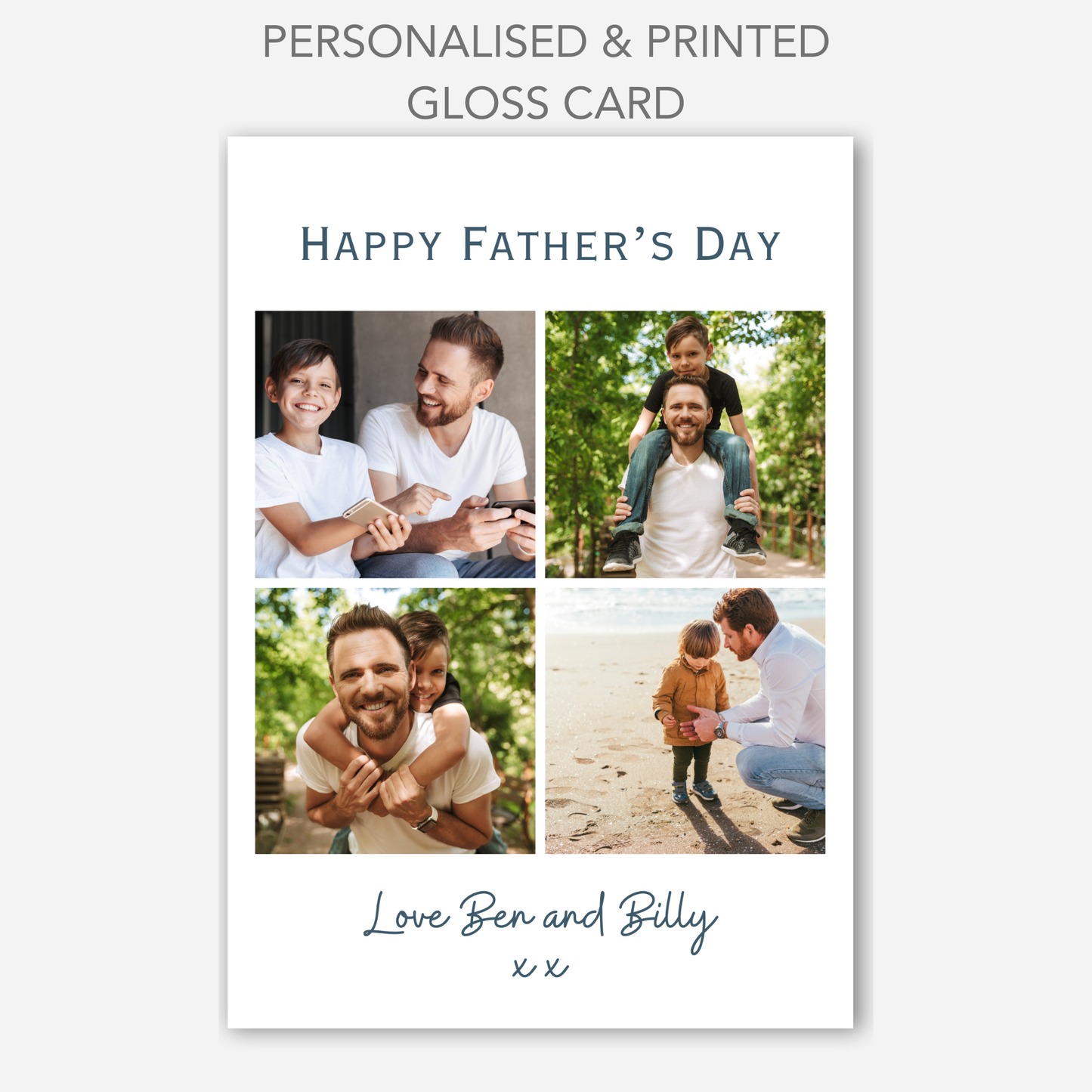 Fathers Day Four Photo Card - PC43