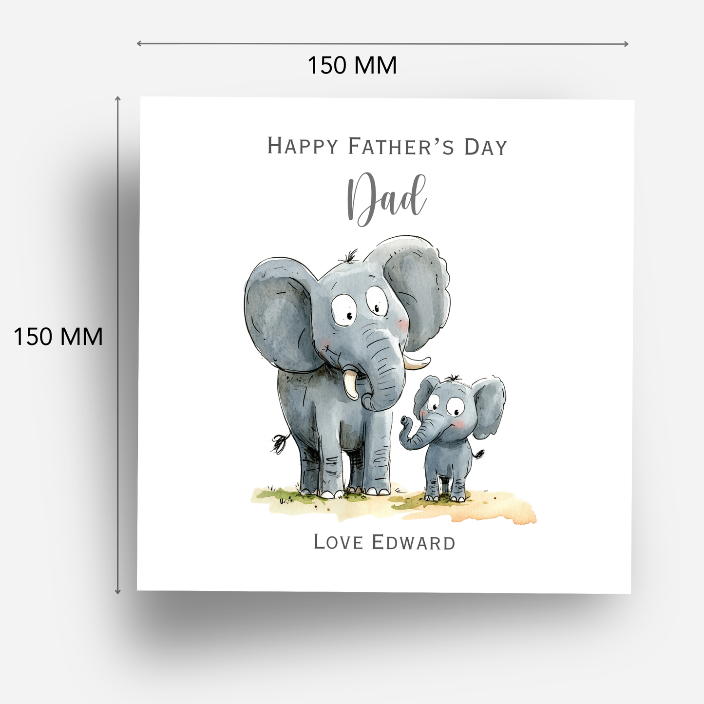 Father's Day Card - Cute Elephant Design - C792