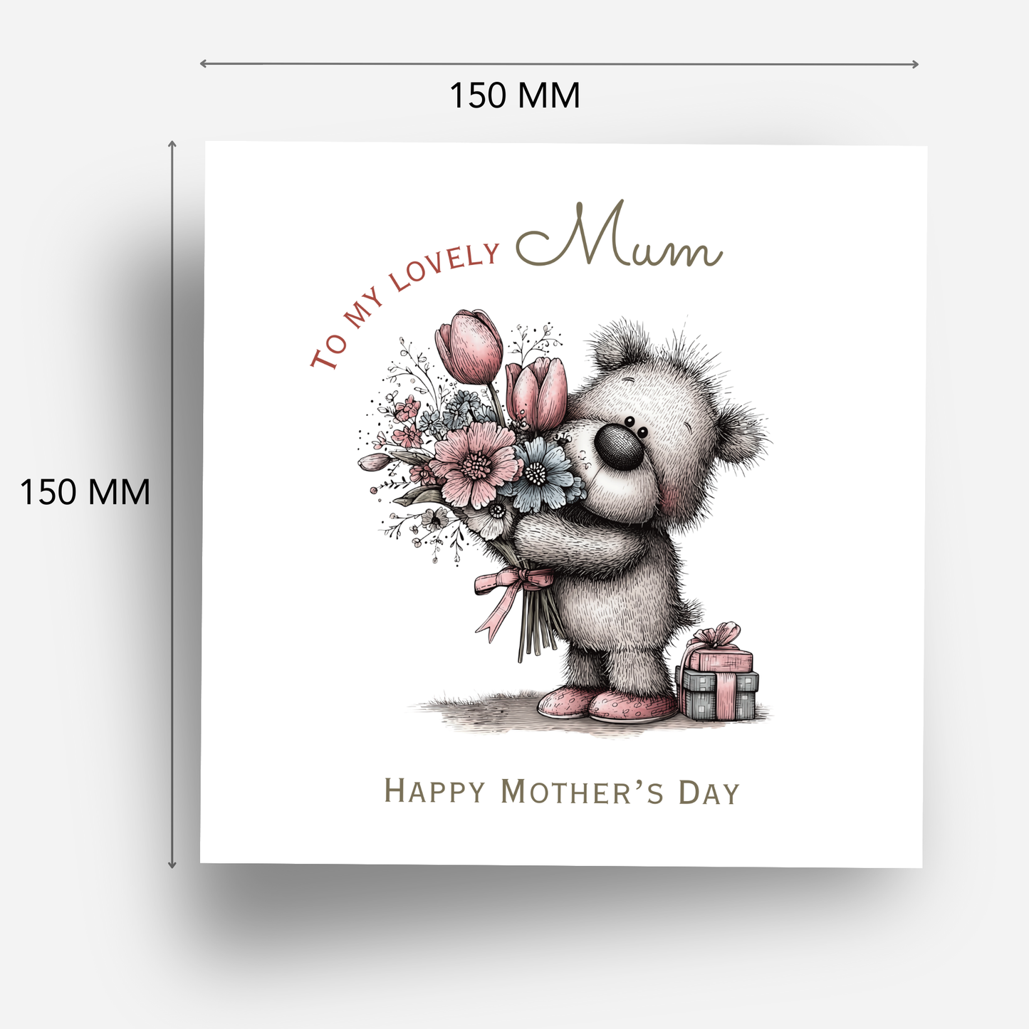Mother's Day Card - Teddy Bear Design - C745