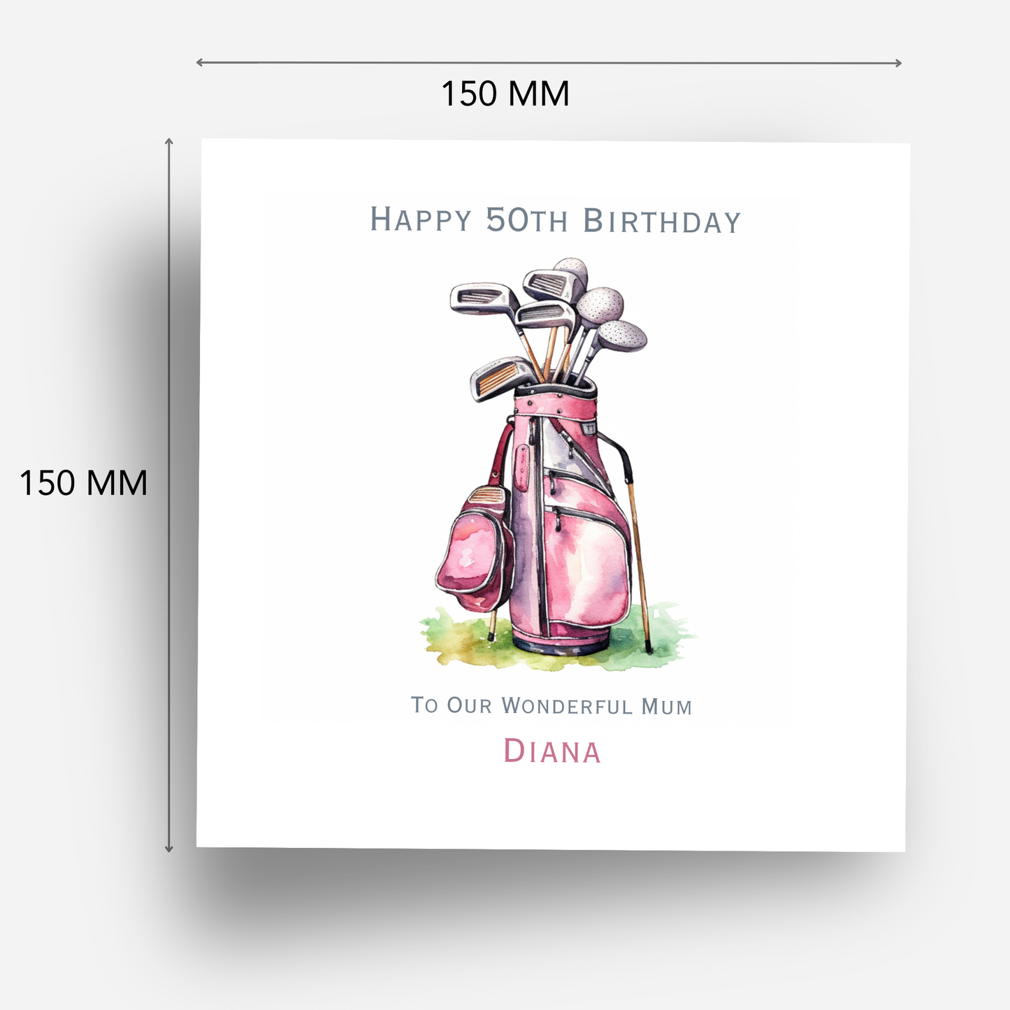 Golf Theme Birthday Card - C617