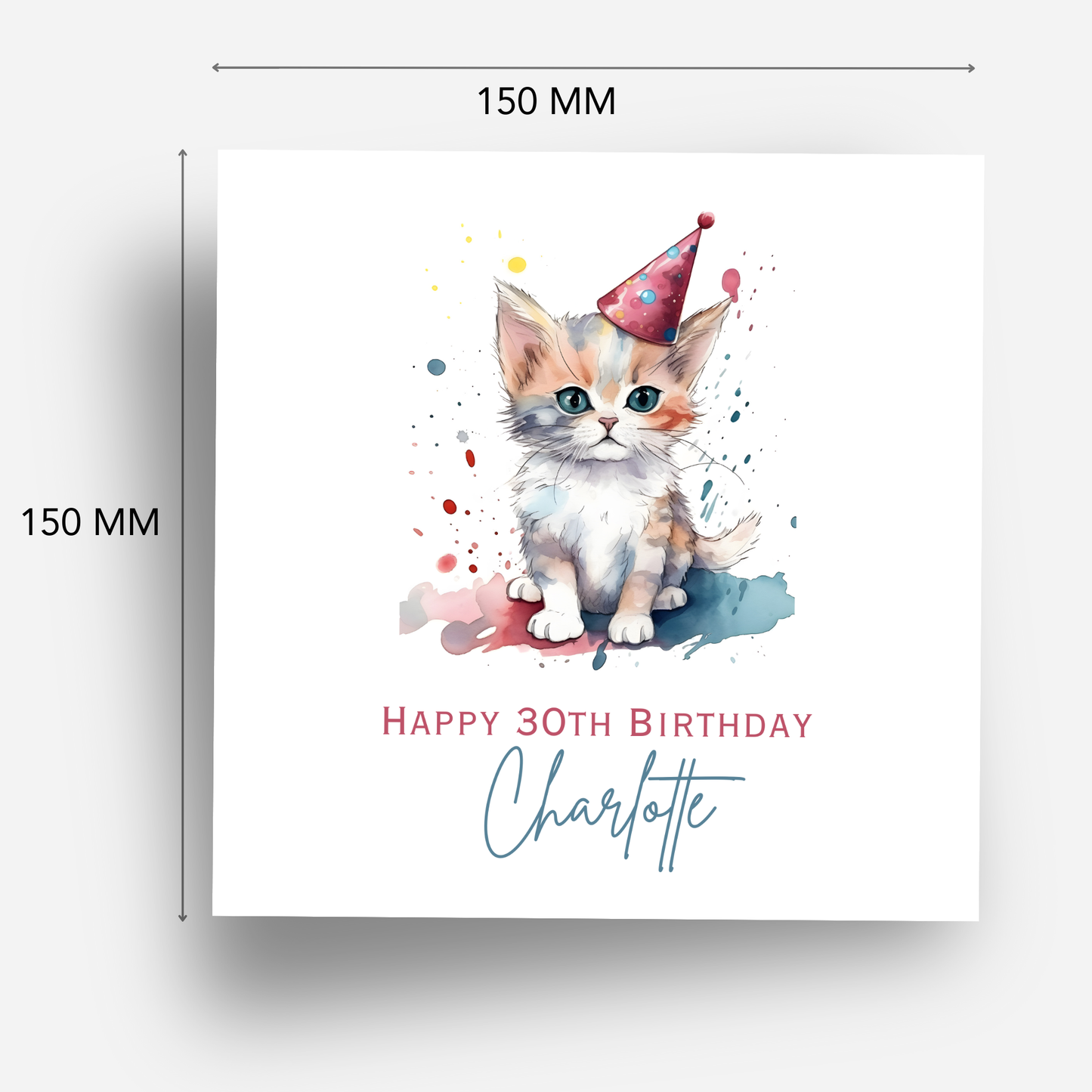 Cute Cat Birthday Card - C552