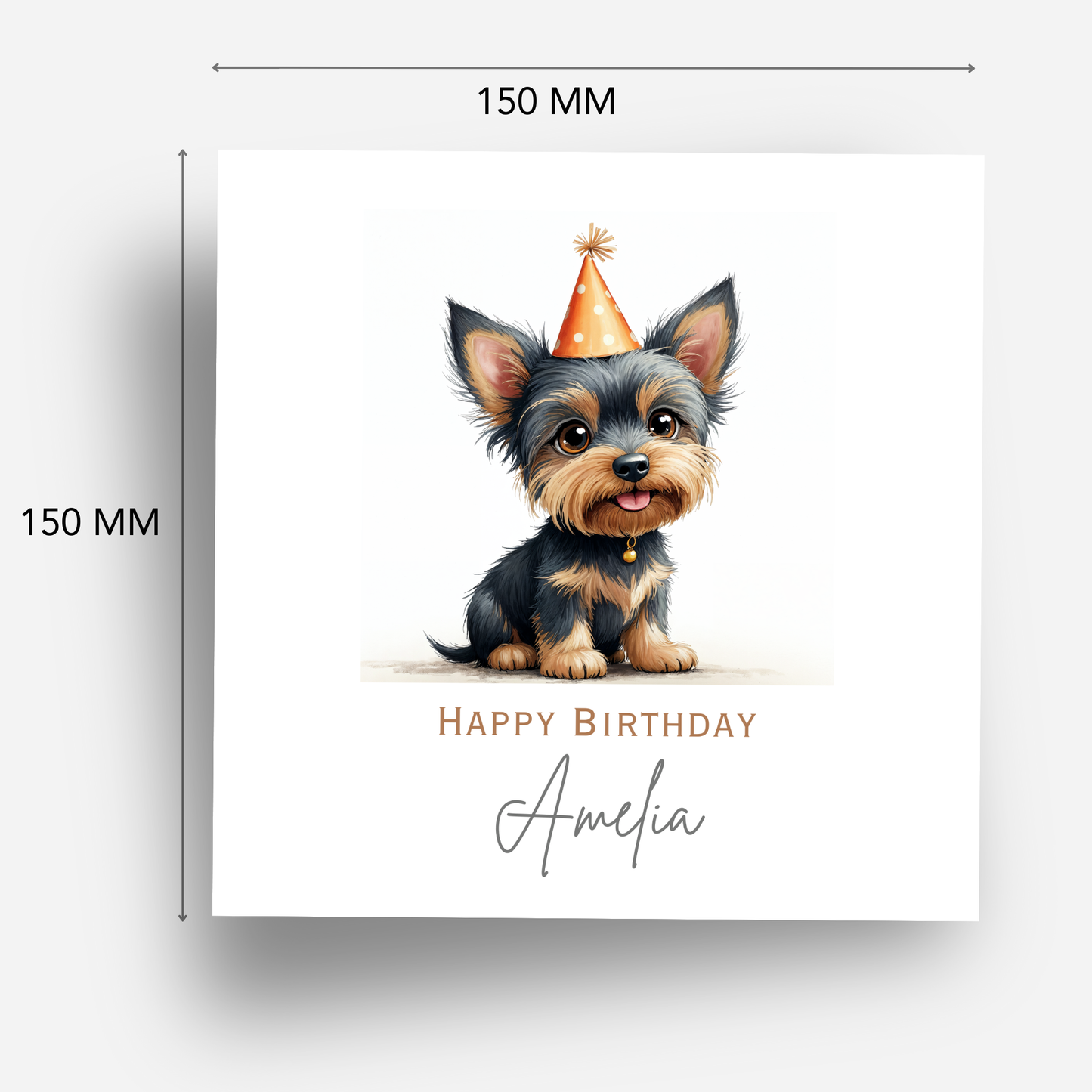 Cute Terrier Birthday Card - C536