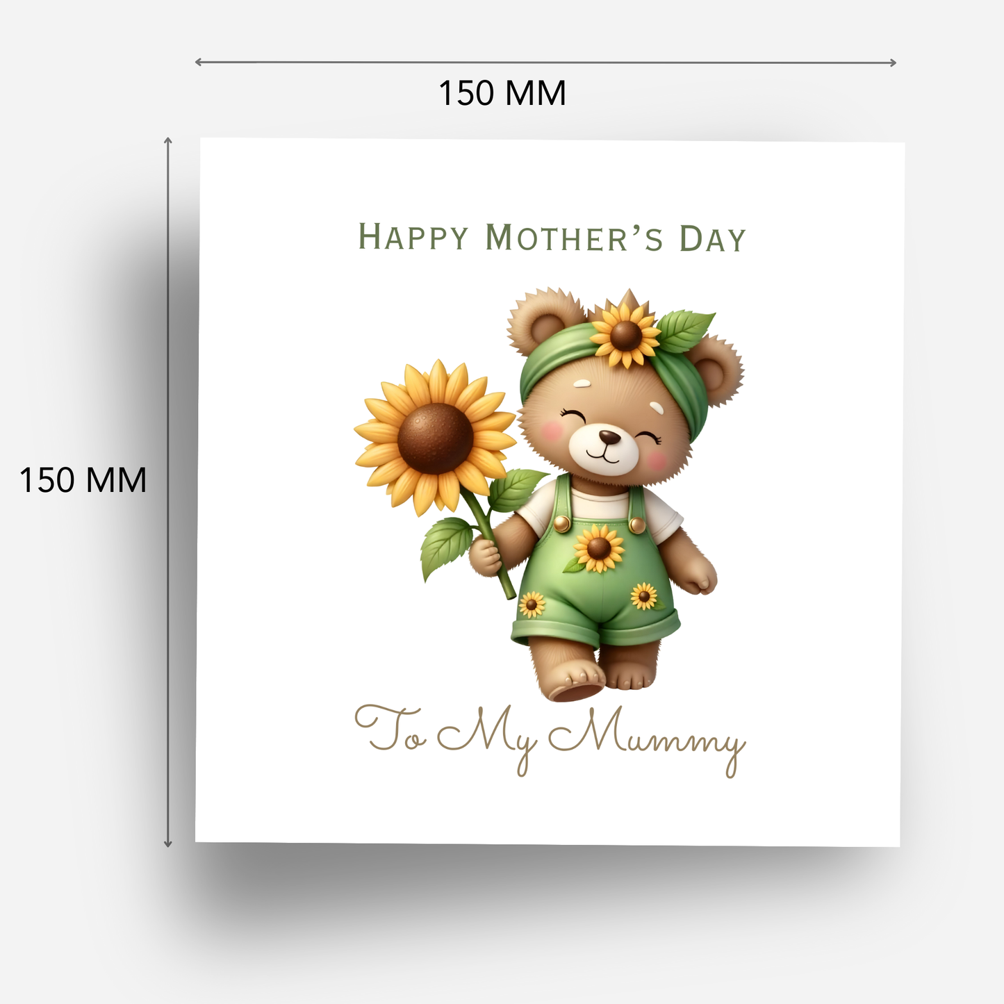 Mother's Day Card - Teddy Bear Design - C755