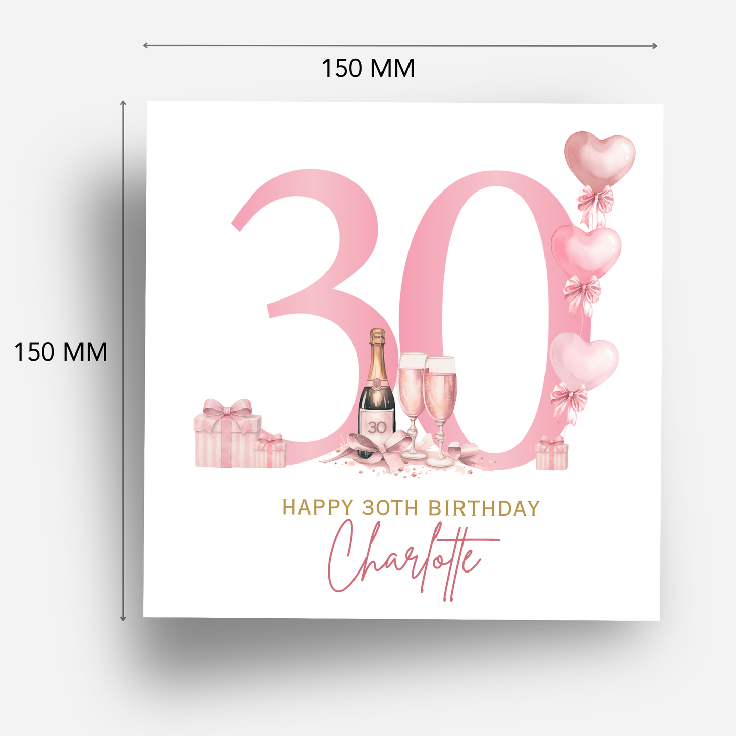 30th Birthday Card - C856