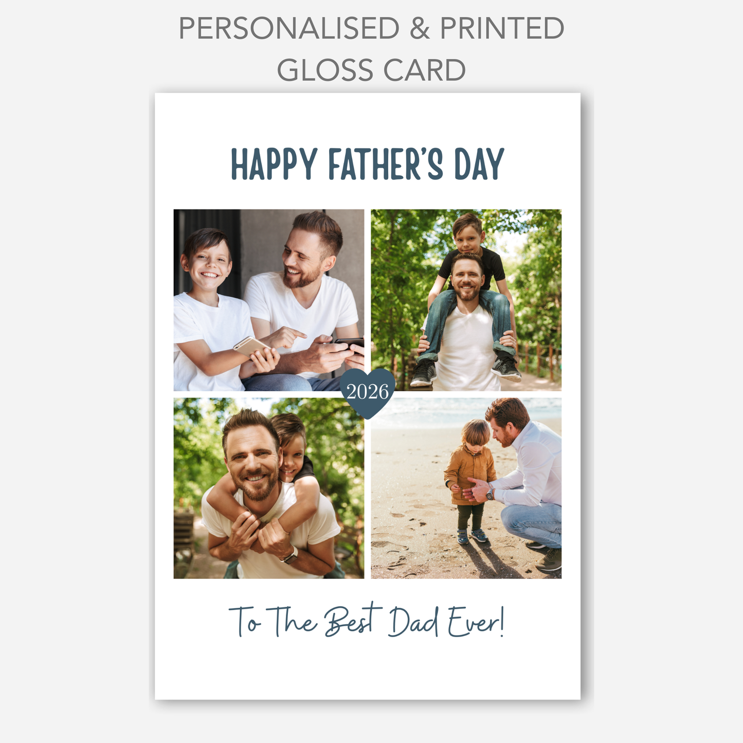 Fathers Day Four Photo Card - PC42