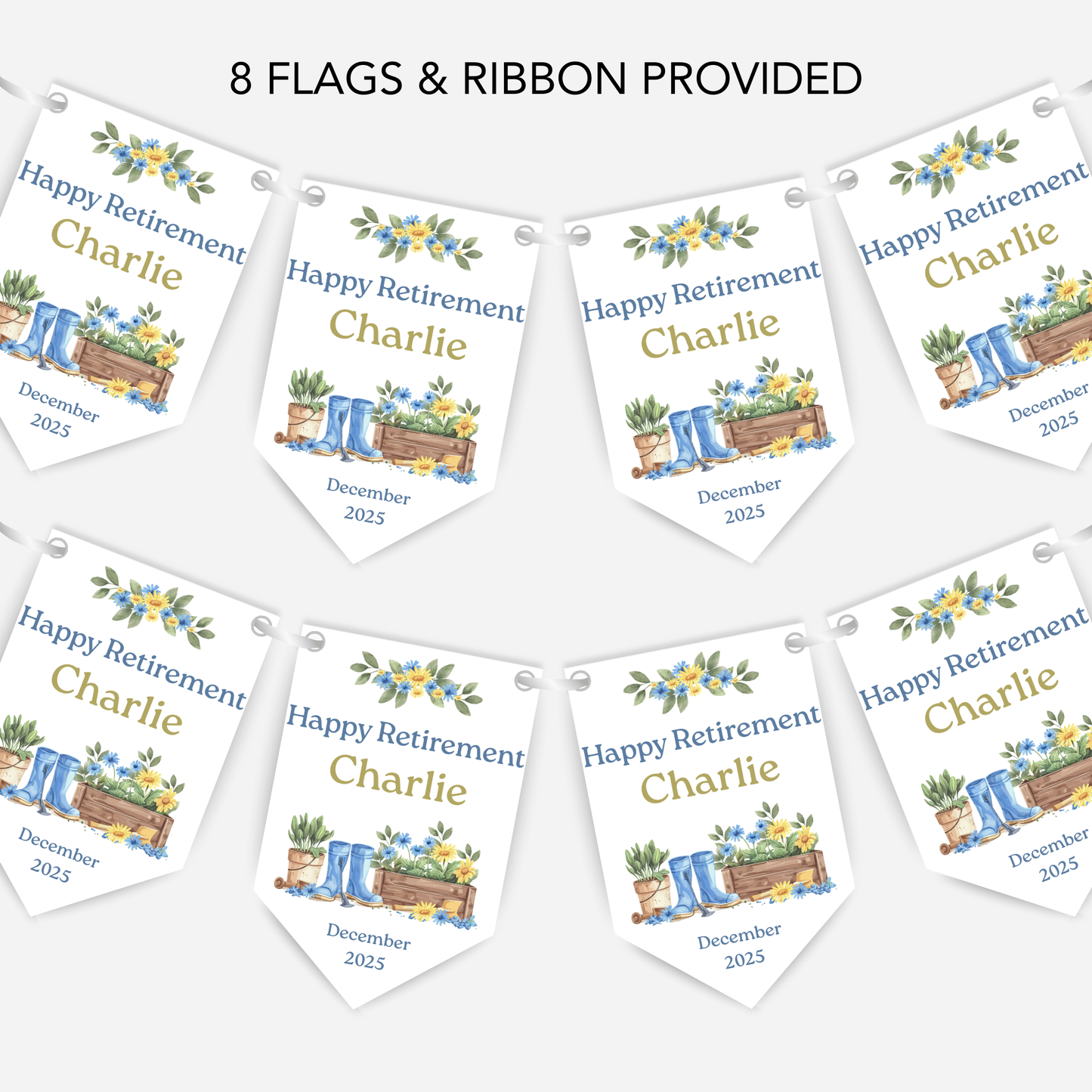 Retirement or any occasion bunting - B245