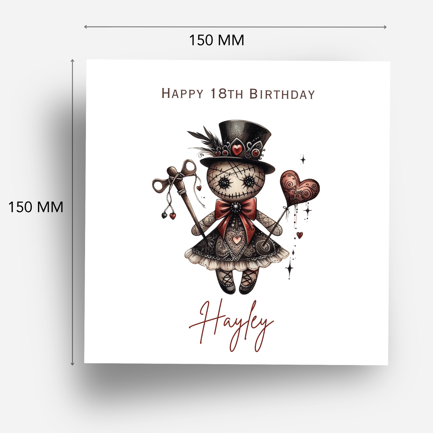 Alternative Gothic Style Birthday Card - C637