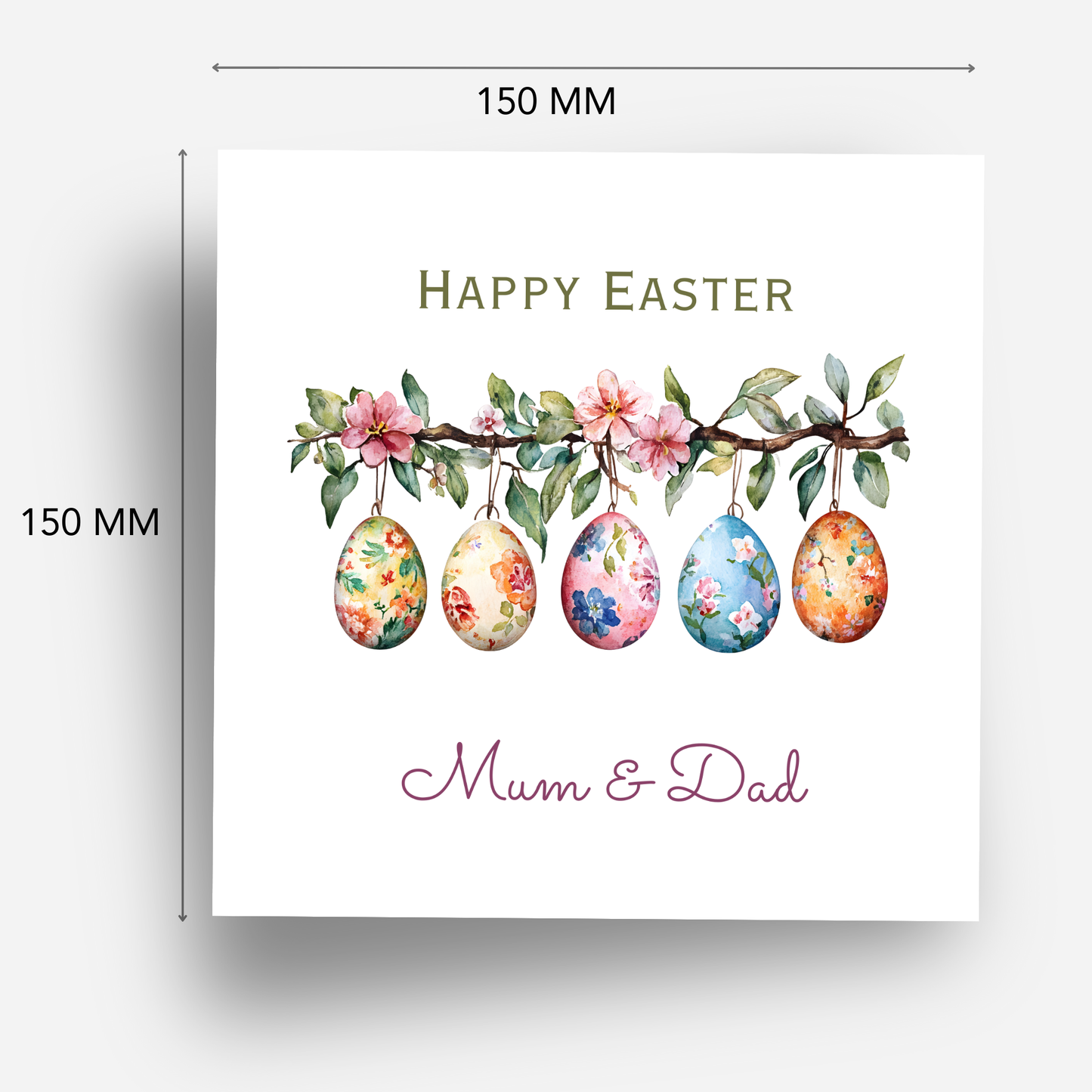 Easter Card With A Lovey Easter Egg Design - C836