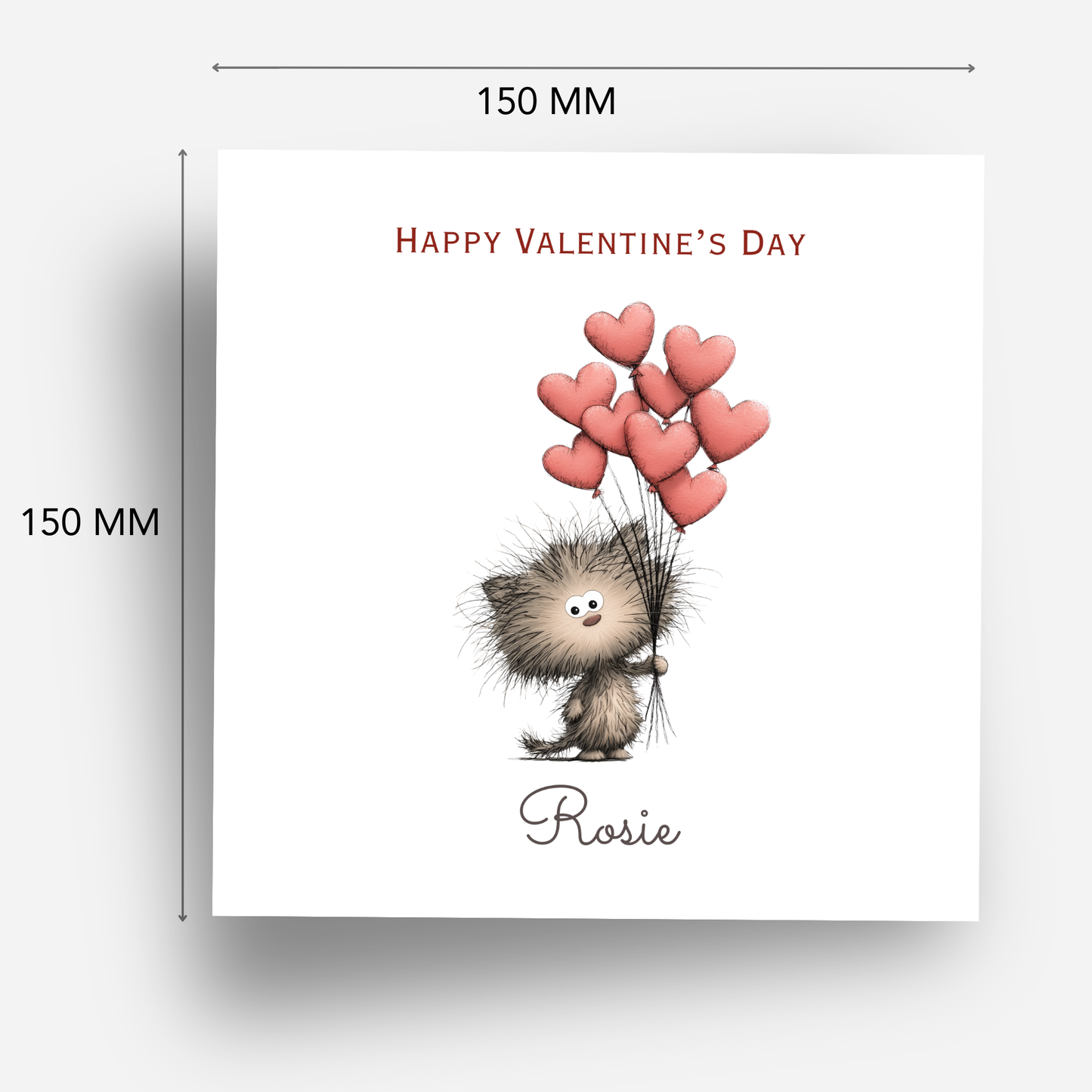 Valentine’s Day Card - Cute Cat Design - C779