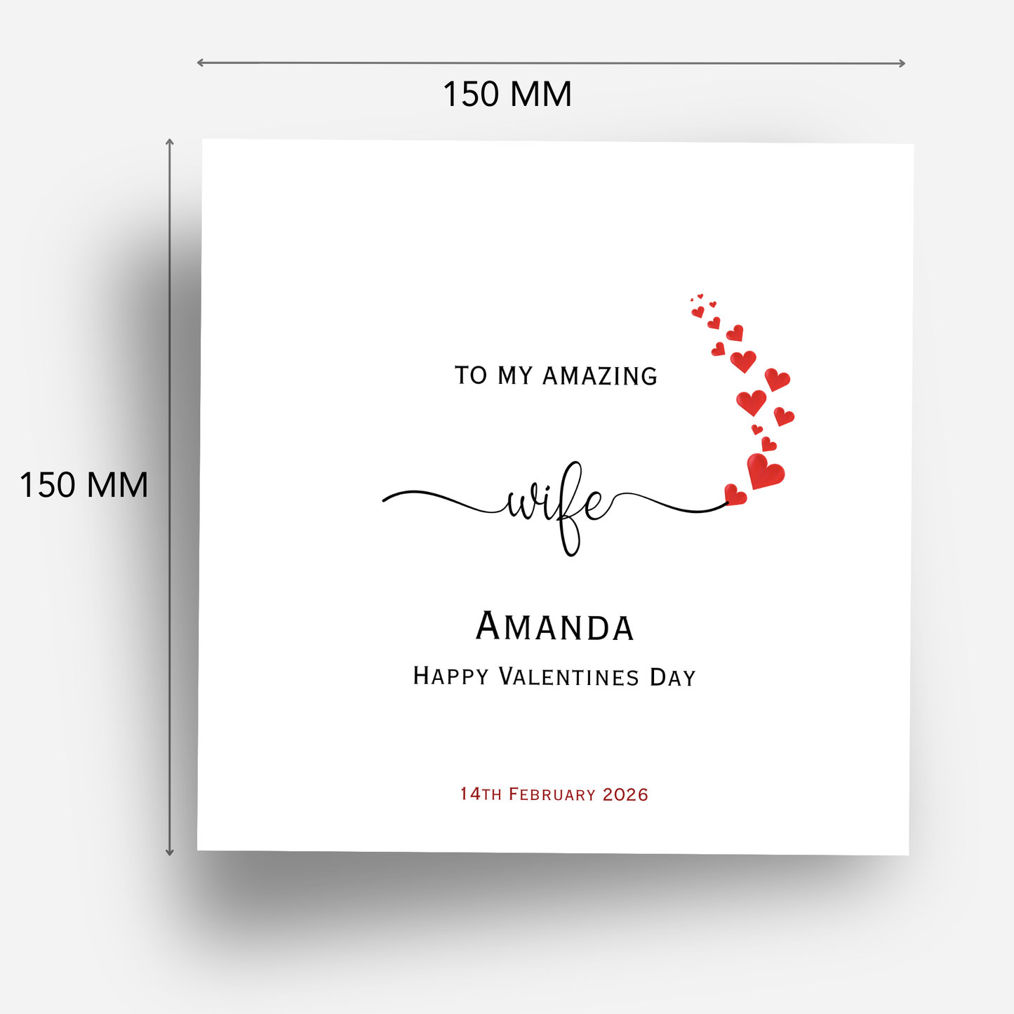 Valentine’s Day Elegant Card - C706