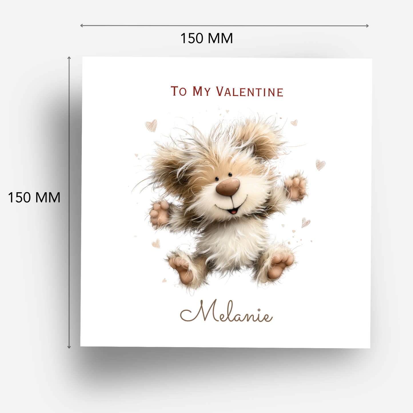 Valentine’s Day Card - Cute Teddy Design - C777