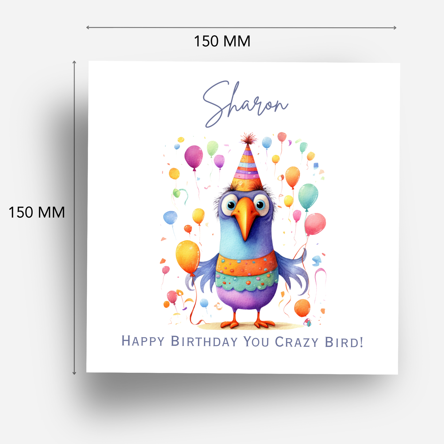 Crazy Bird Birthday Card - C550