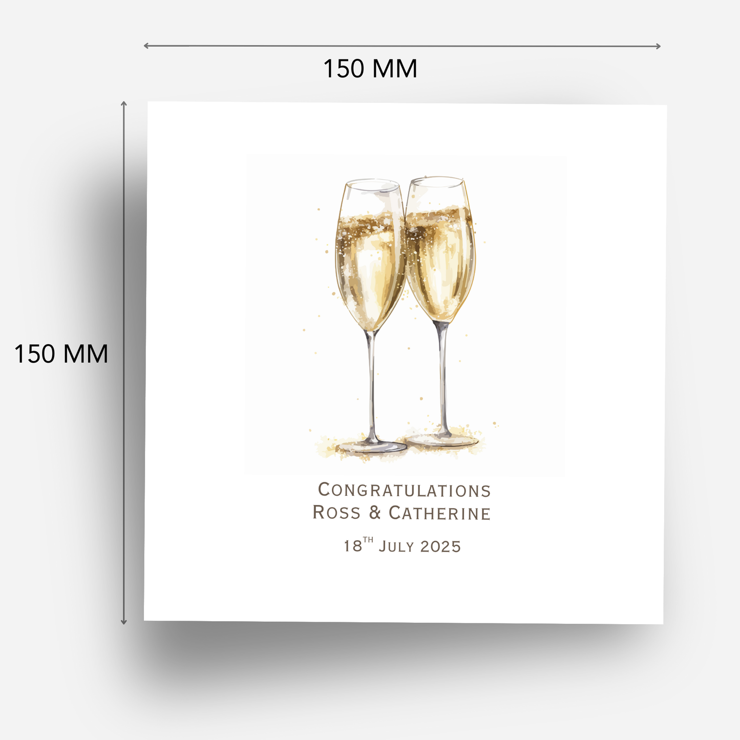 Simple Champagne Glasses - C762