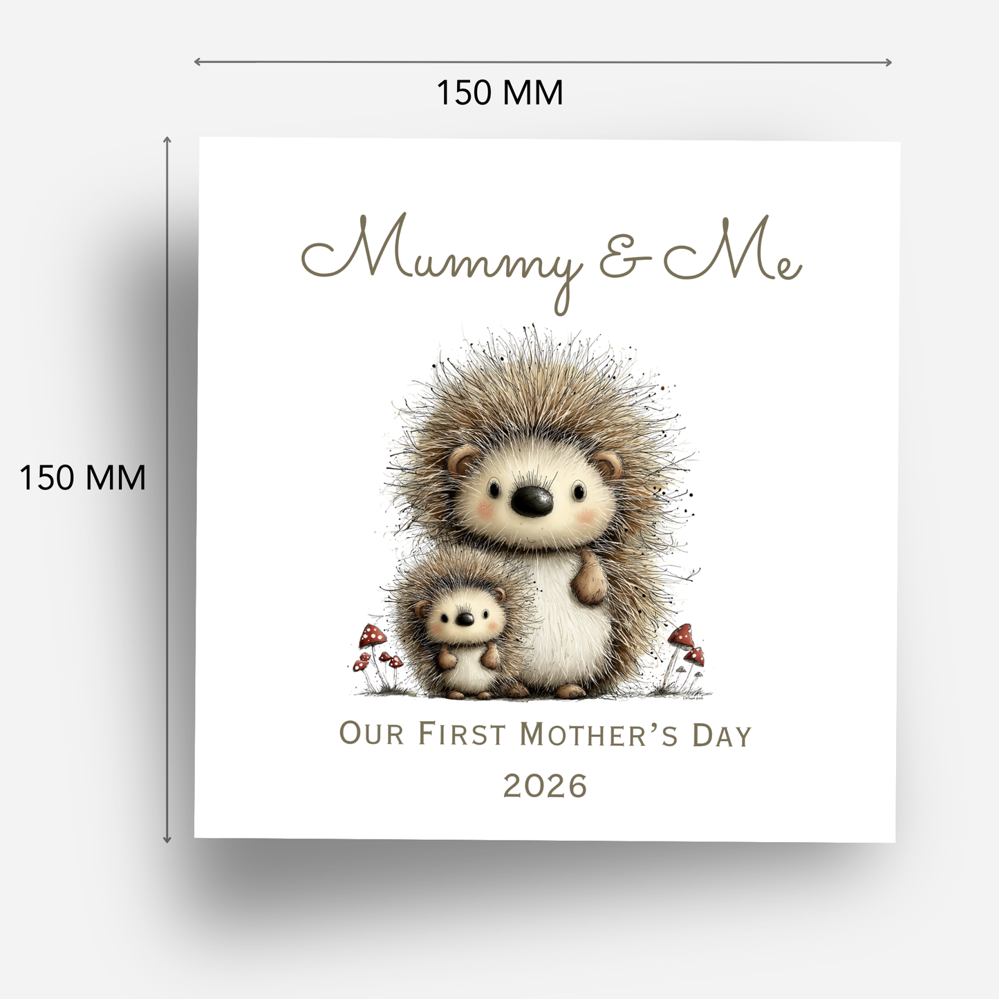 Mother's Day Card - Hedgehog Design - C758