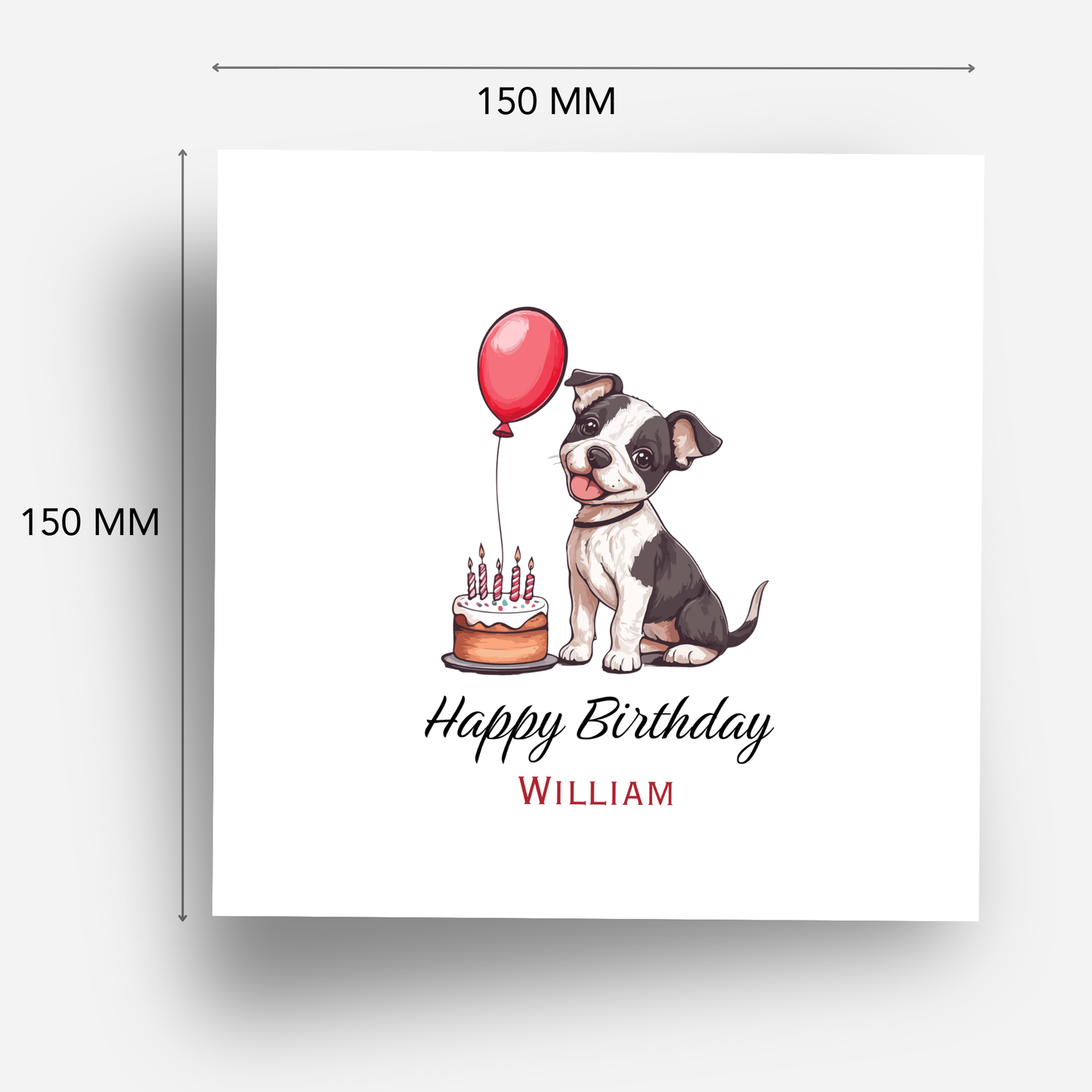 Cute Puppy Birthday Card - C541