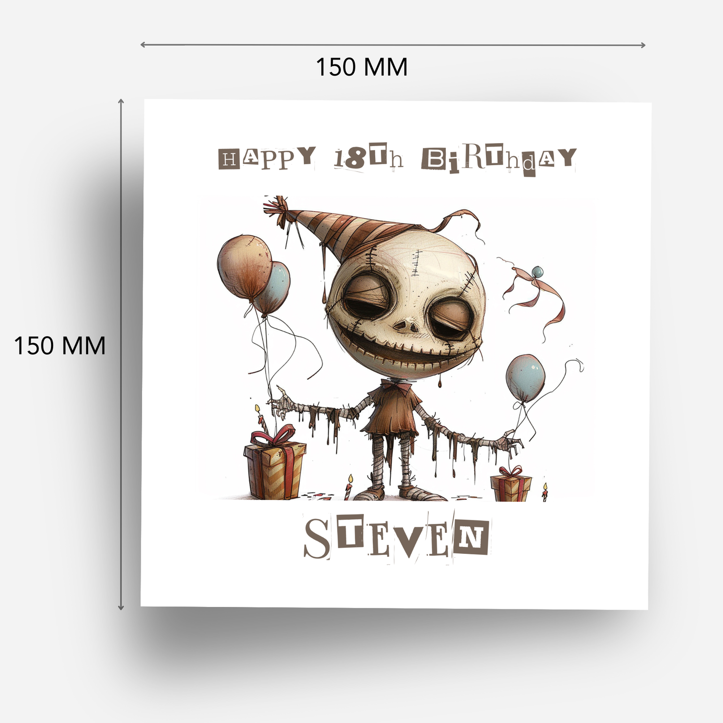 Alternative Creepy Skeleton Card - C583