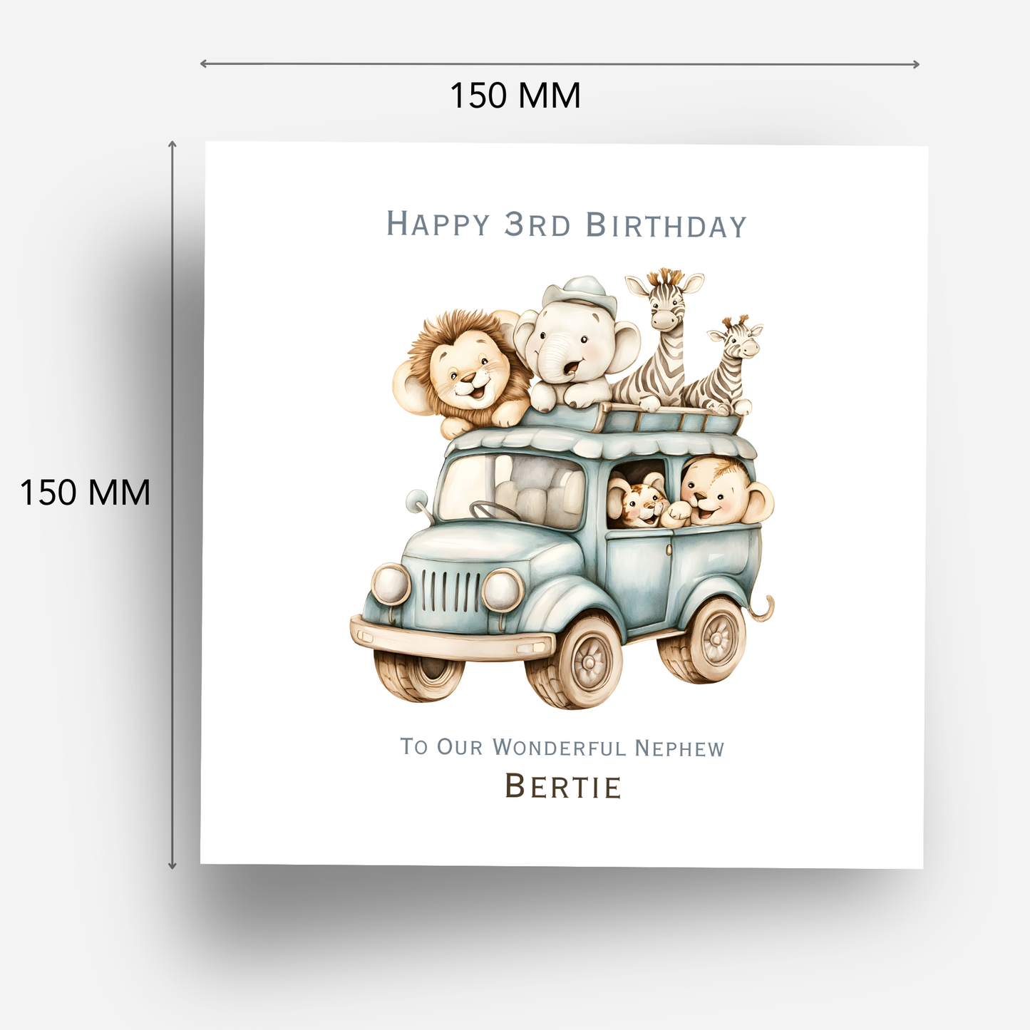 Cute Safari Birthday Card - C600